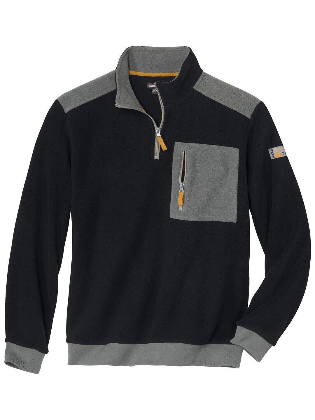 Fleecepullover mit Reißverschluss