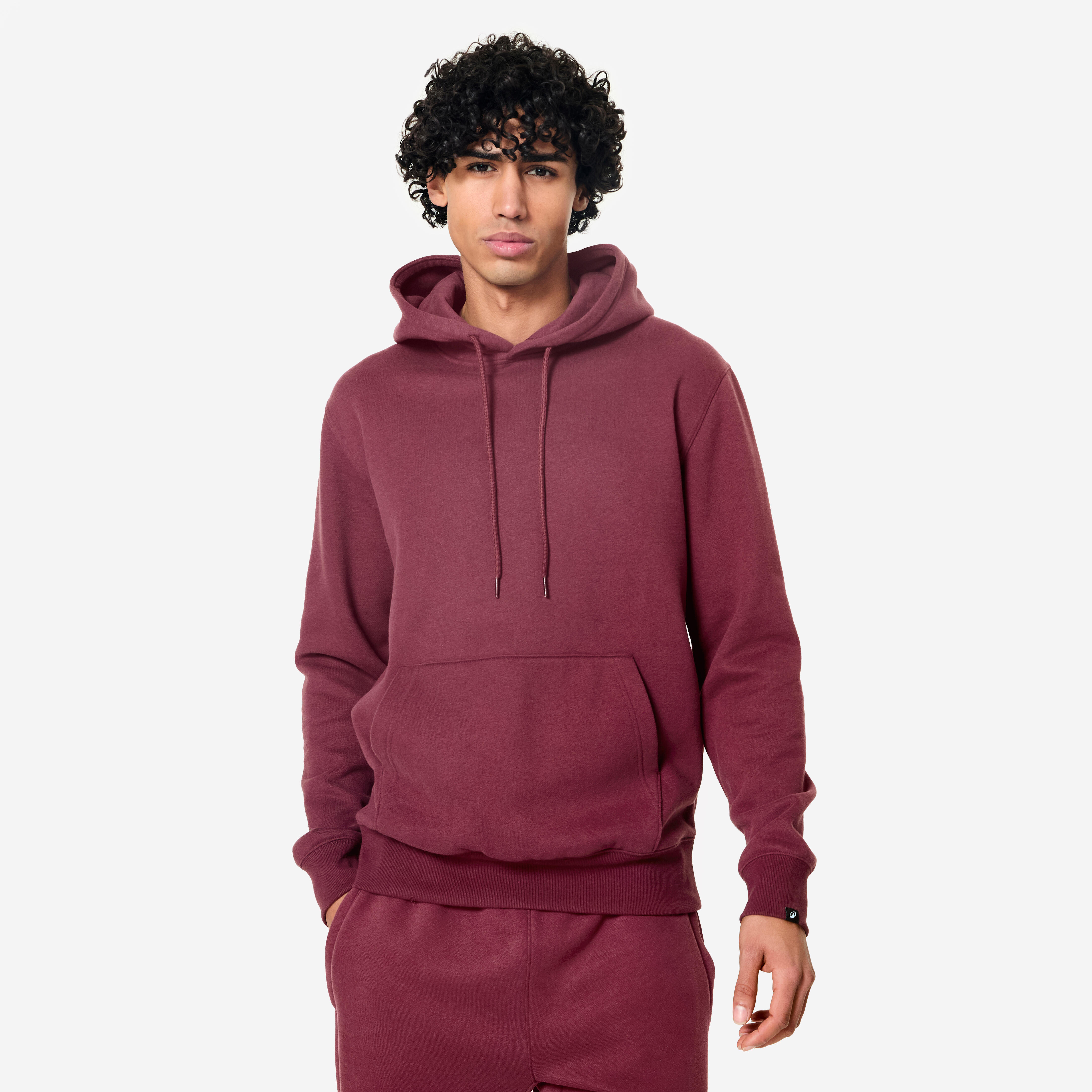Hoodie Herren Kapuze warm Sweatshirtstoff – violett