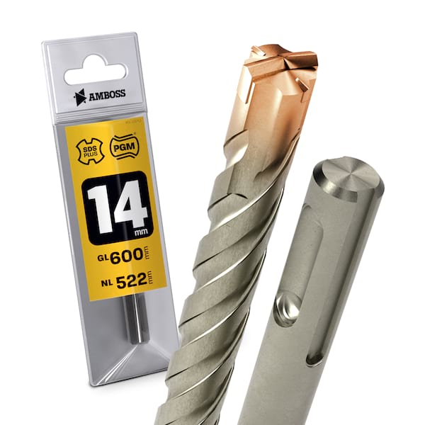 1x Bohrer SDS Plus Schaft – Ø:14 mm – GL: 600 mm