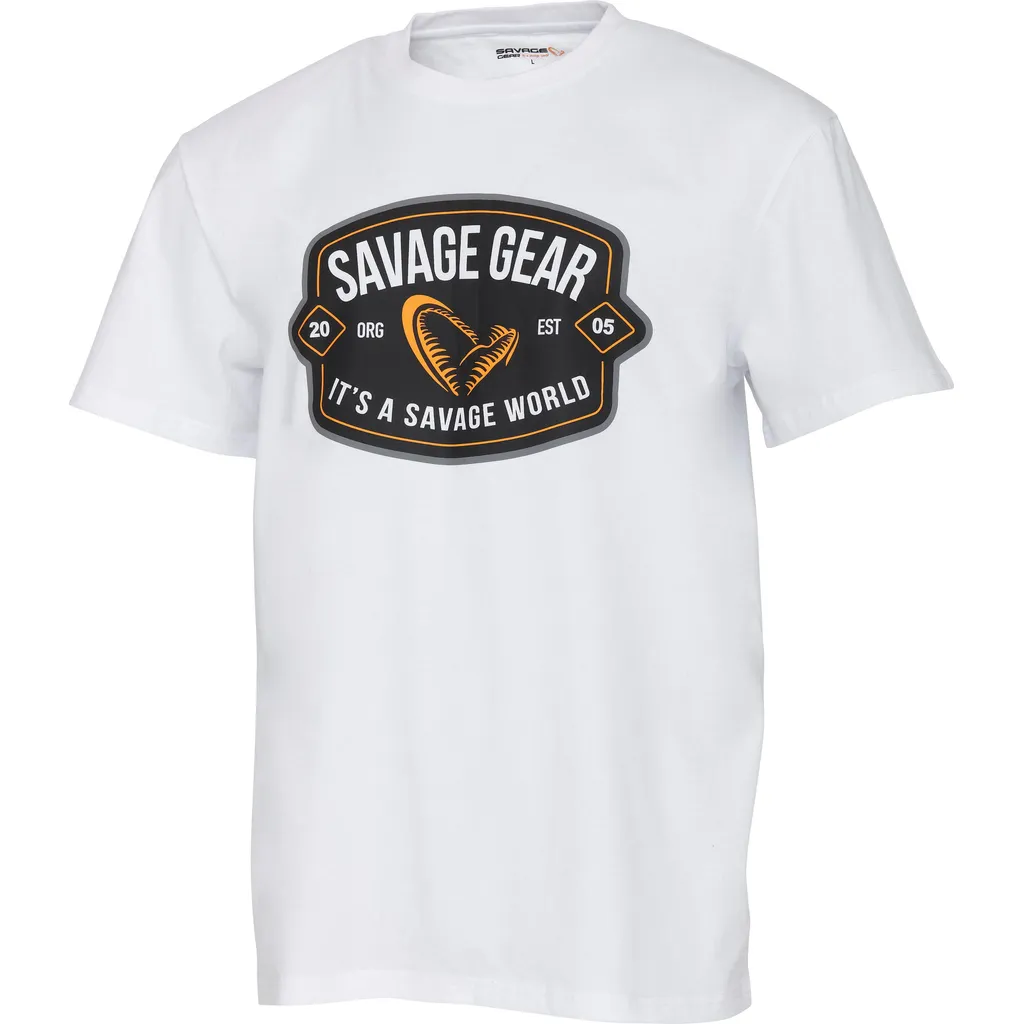 Savage Gear Badge Logo Tee XL White