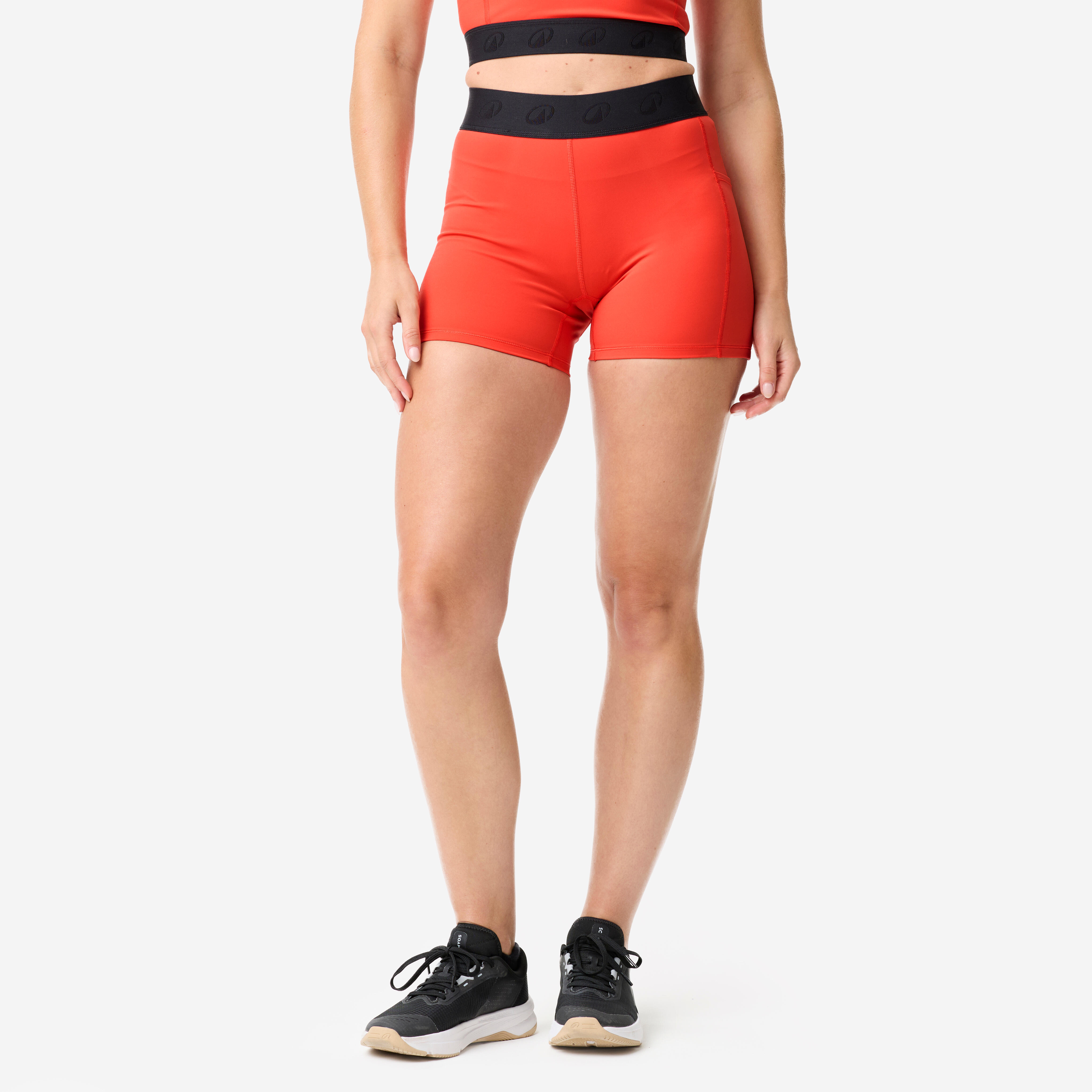 Shorts elastischer Bund – orange