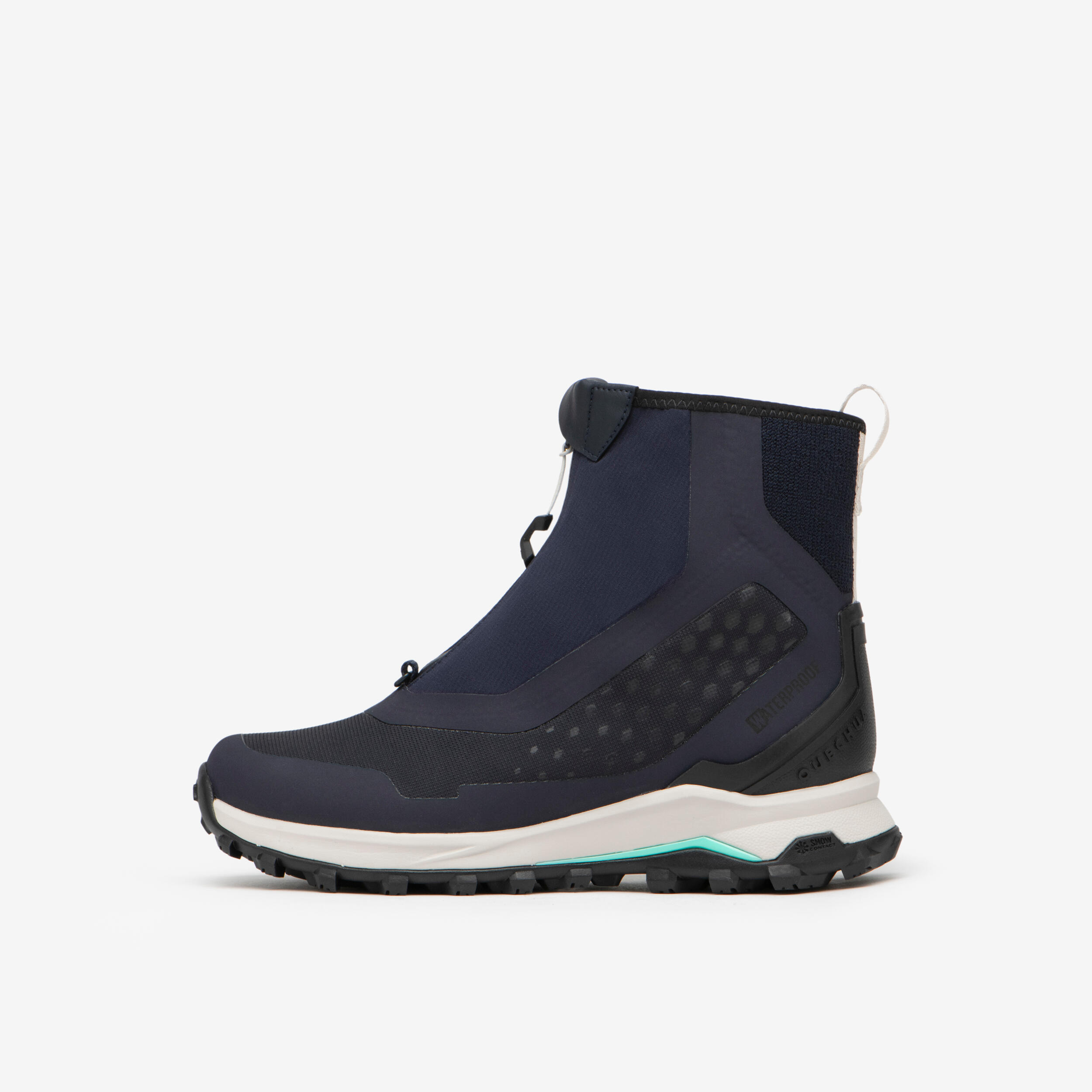 Wanderschuhe Damen halbhoch warm wasserdicht Wandern – MH900 Pro blau