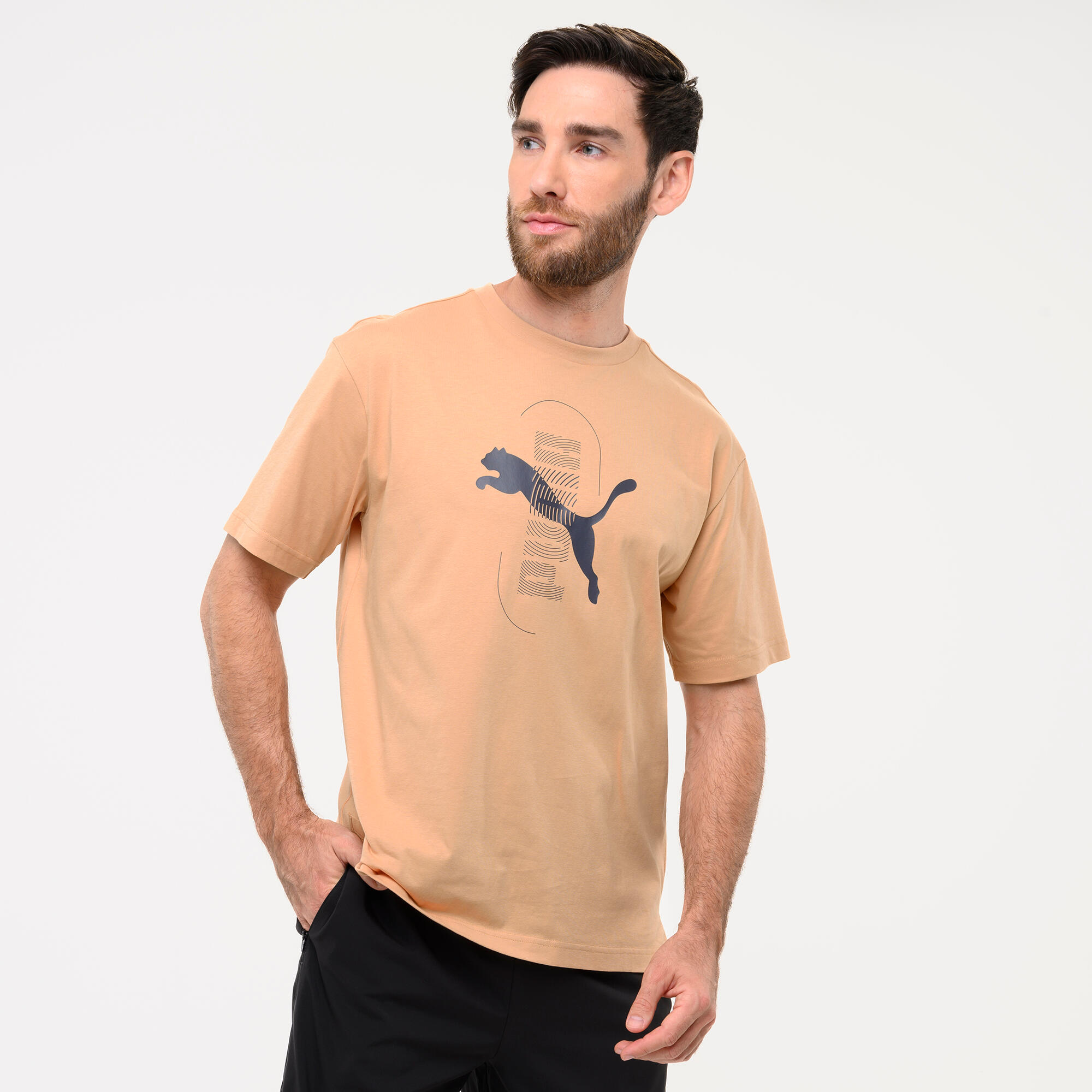 T-Shirt Herren Baumwolle – braun