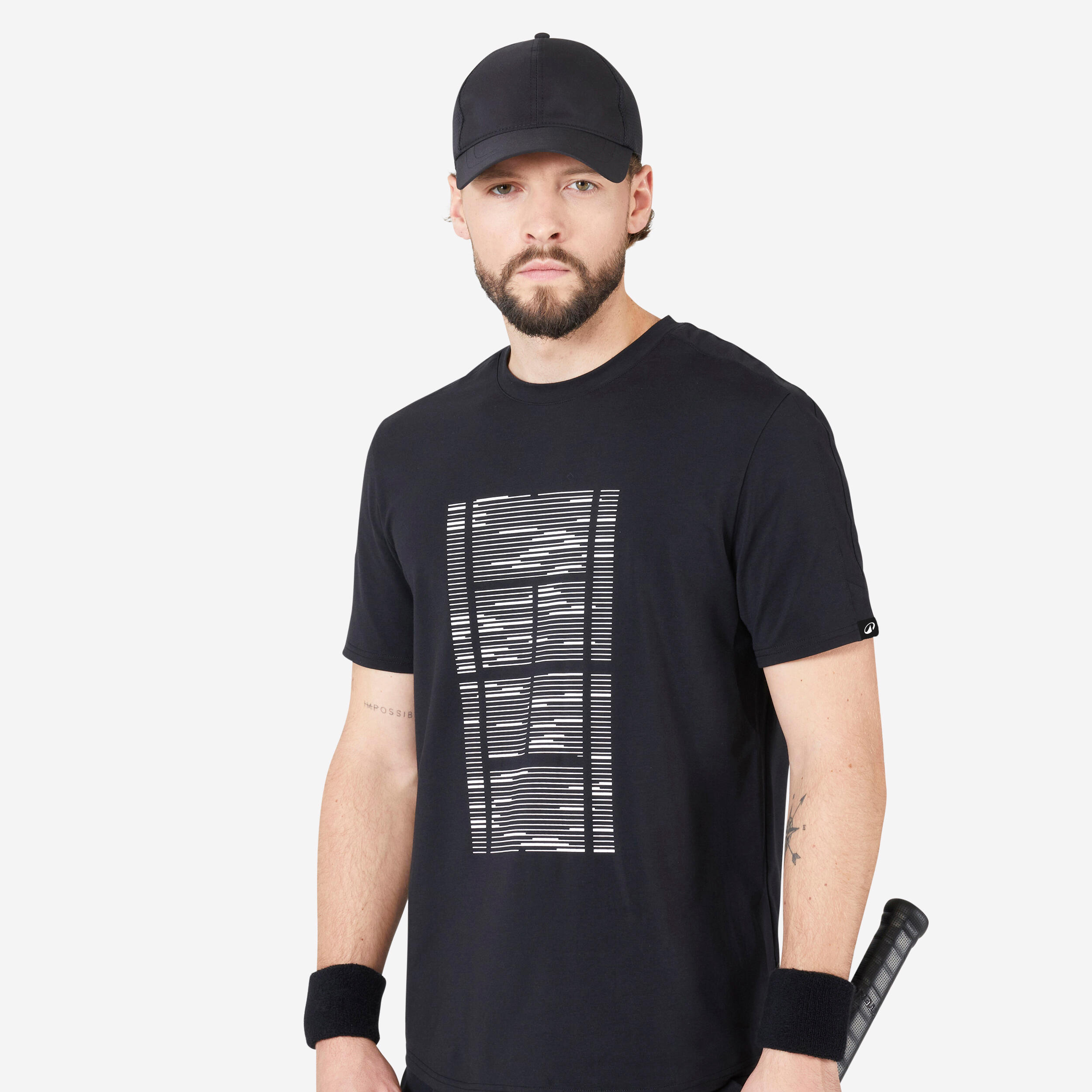 Herren T-Shirt Tennis – Soft TTS schwarz