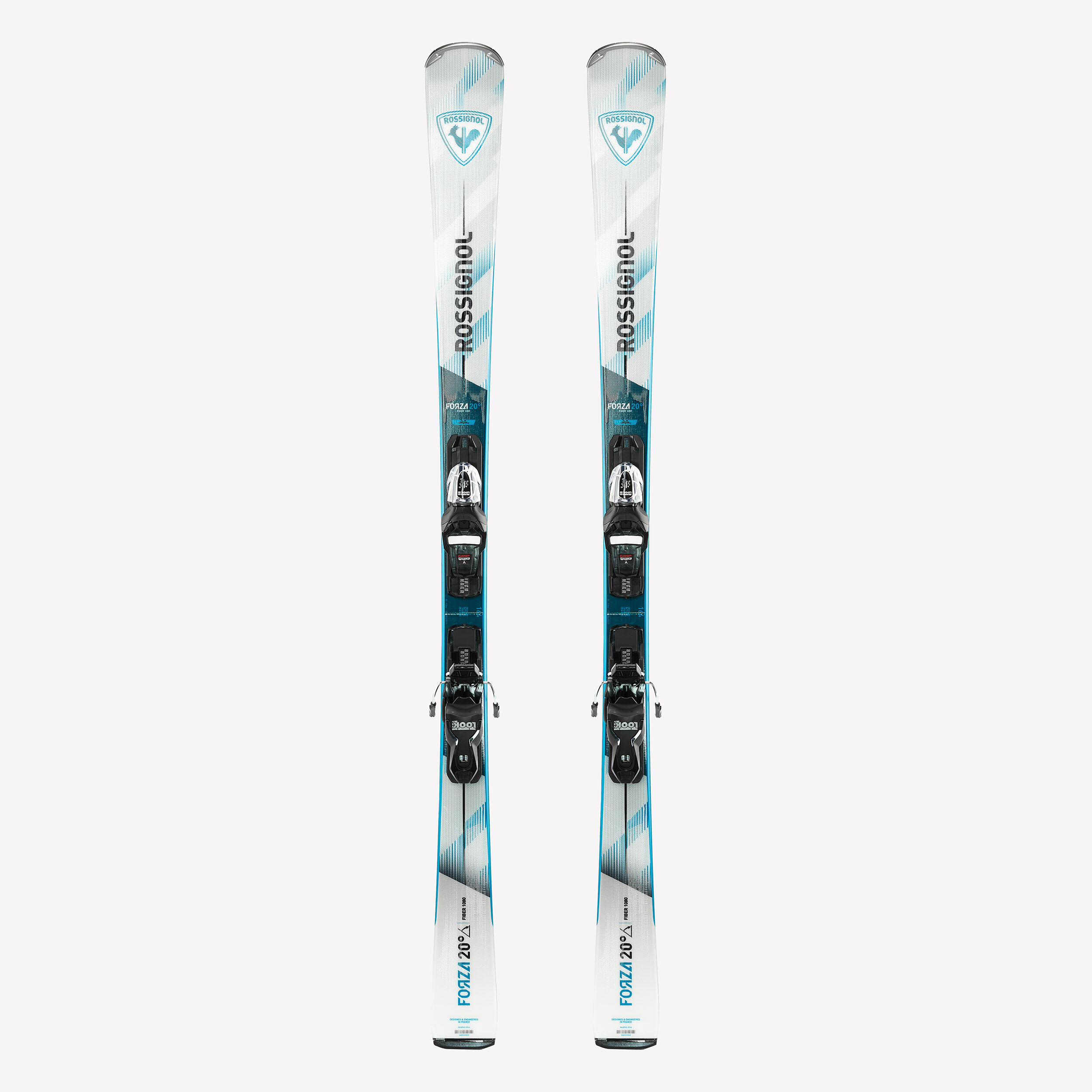 Ski Erwachsene mit Bindung Piste – Forza 20° Rossignol grau/weiß