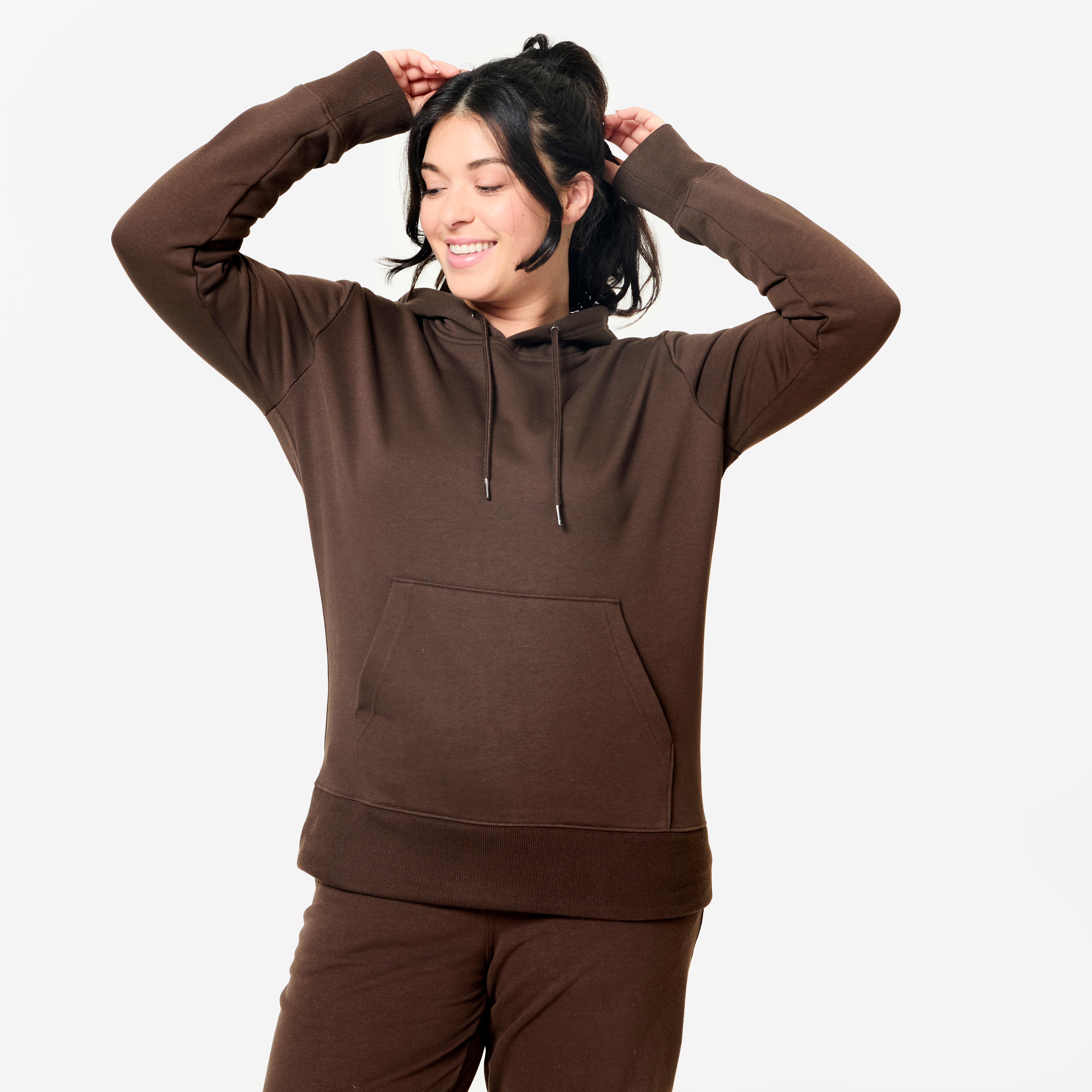 Hoodie Damen Baumwolle – braun