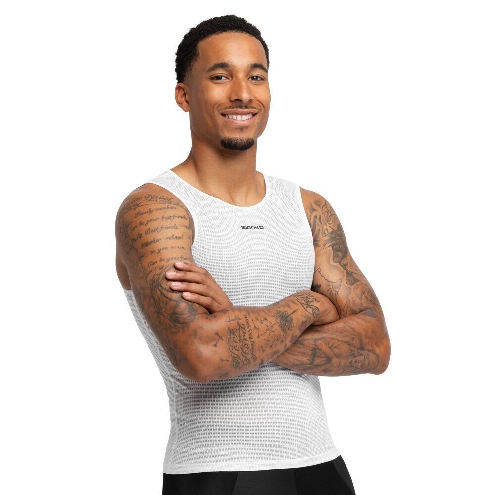 Men Cycling ’s base layer top Core Airborne White