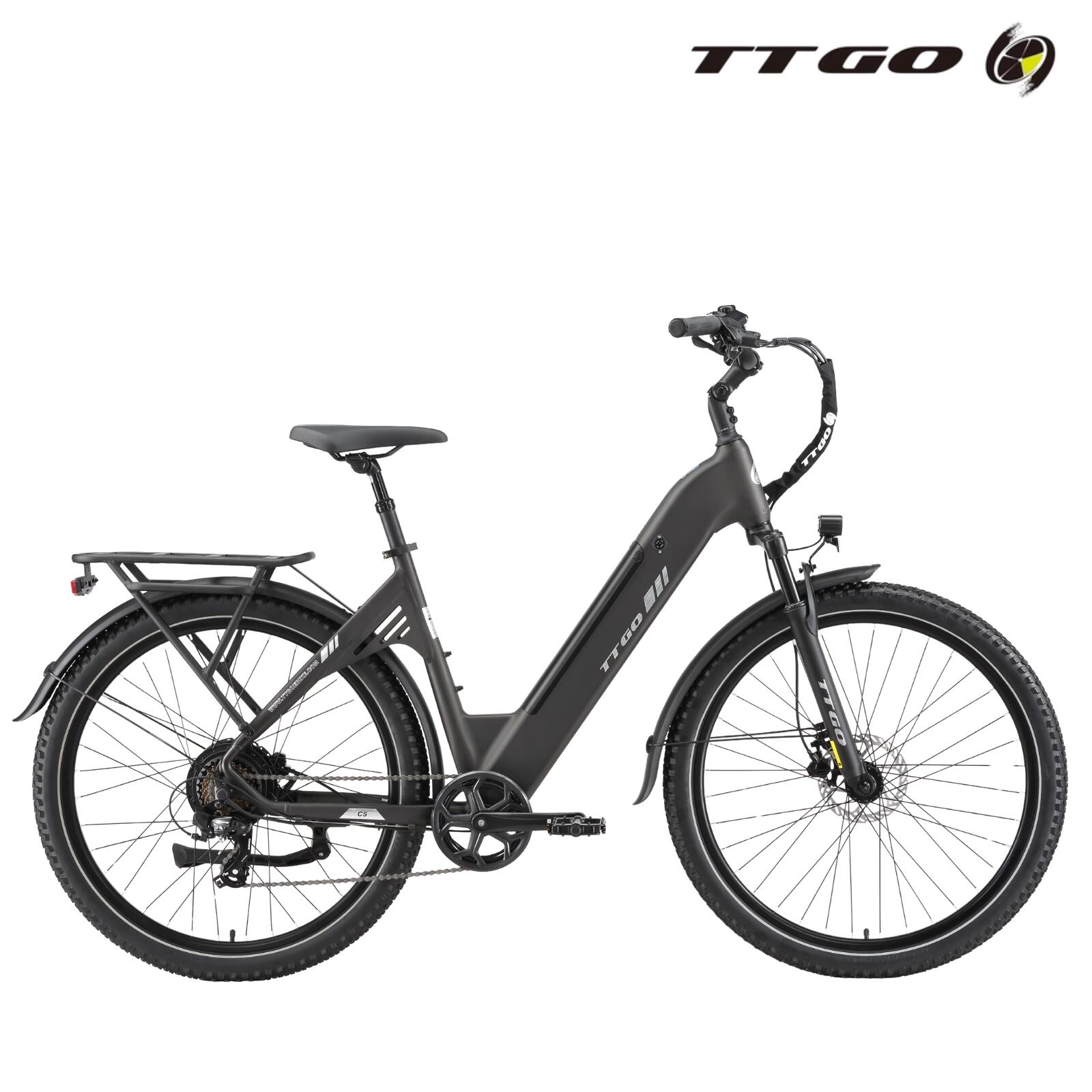 Herren/Damen 2026 C5 110km 27,5″,7-Gang,E-Bike,grau