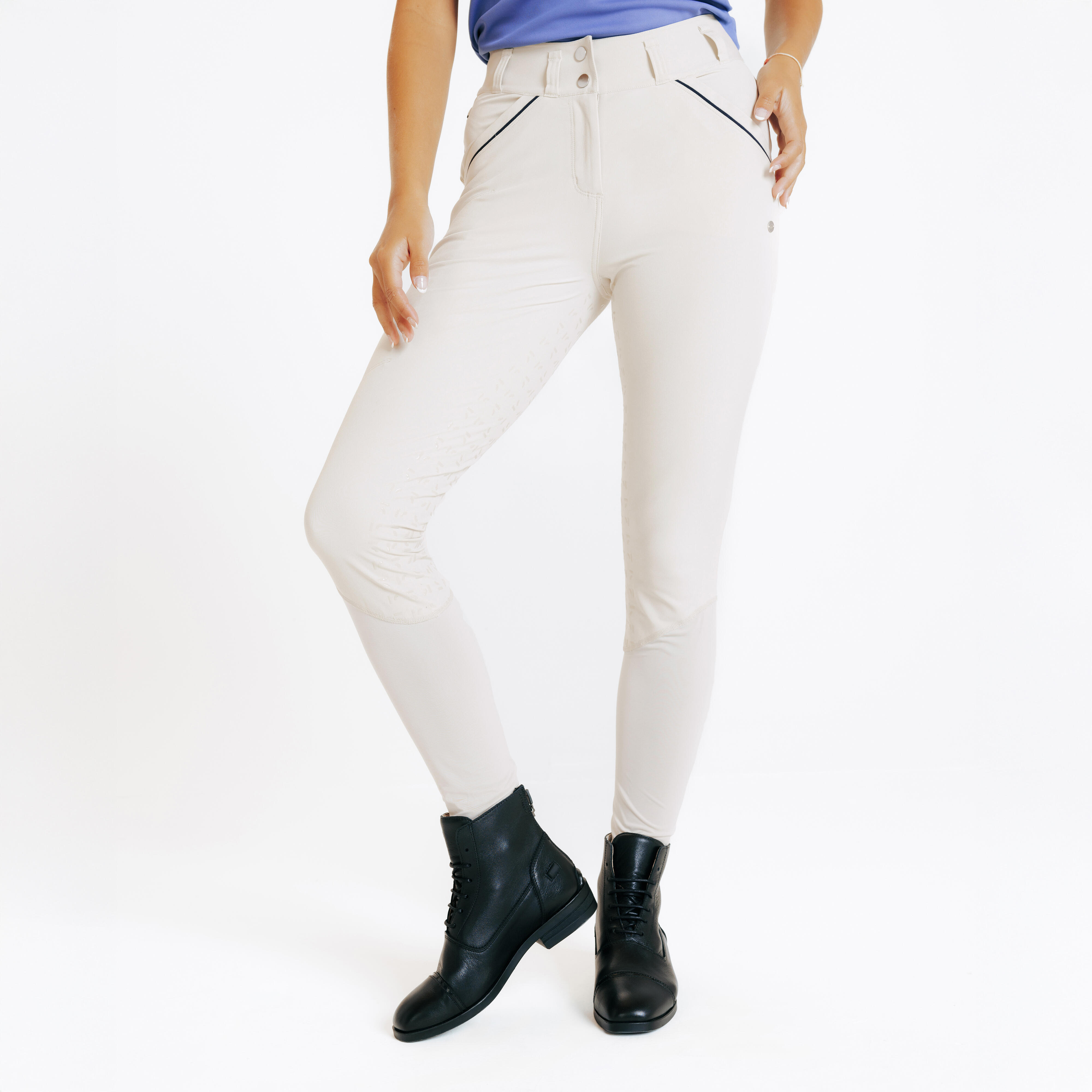 Reithose Full Grip Ultralight Sommer Damen beige