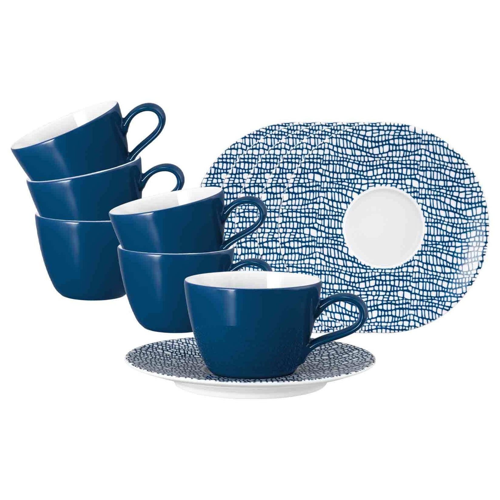 Seltmann Weiden Kaffeetassen mit Untertassen Life Fashion 240 ml 6er Set