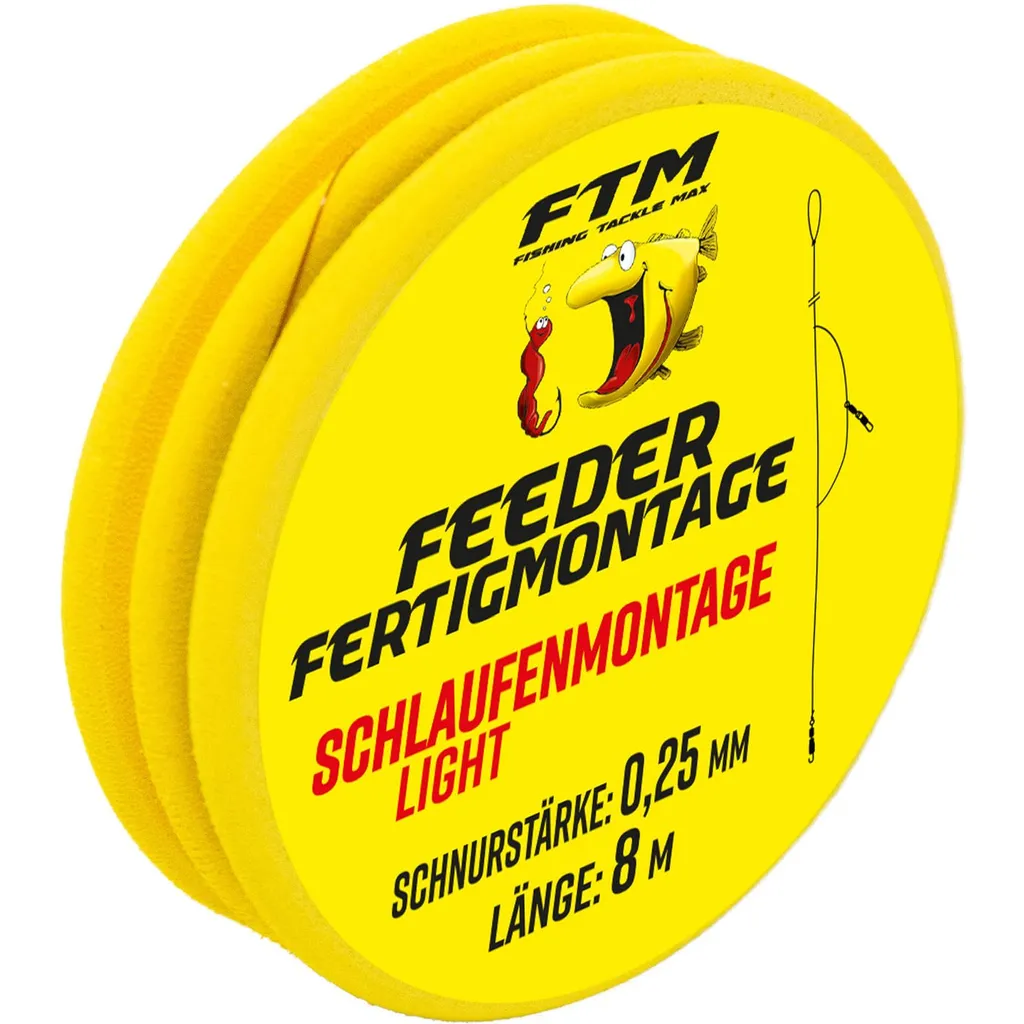 FTM Schlaufenmontage 8m – Feedermontage 4.4kg 0.25mm