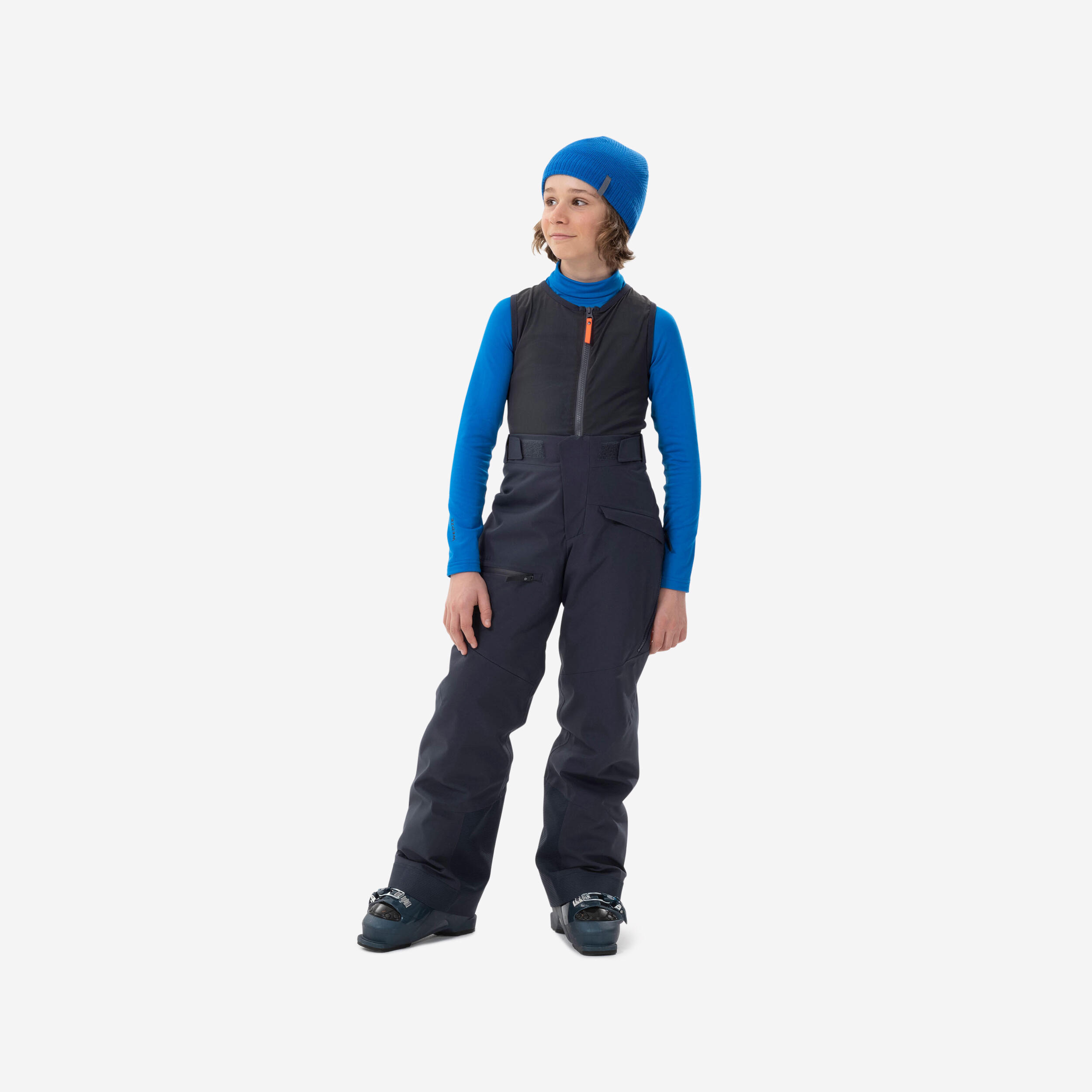 Skihose Kinder mit Rückenprotektor – FR900 marineblau