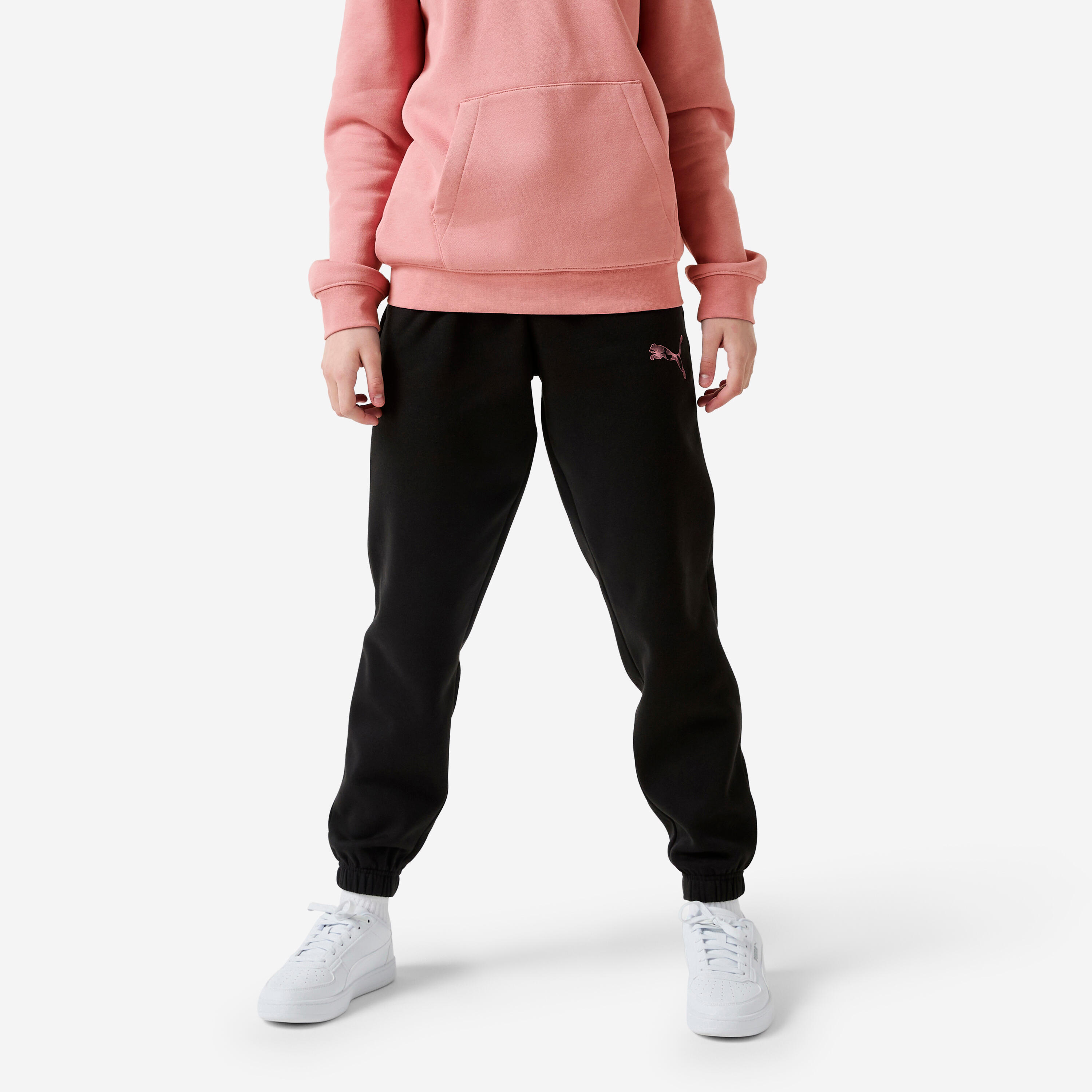 Jogginghose Kinder Baumwolle – schwarz