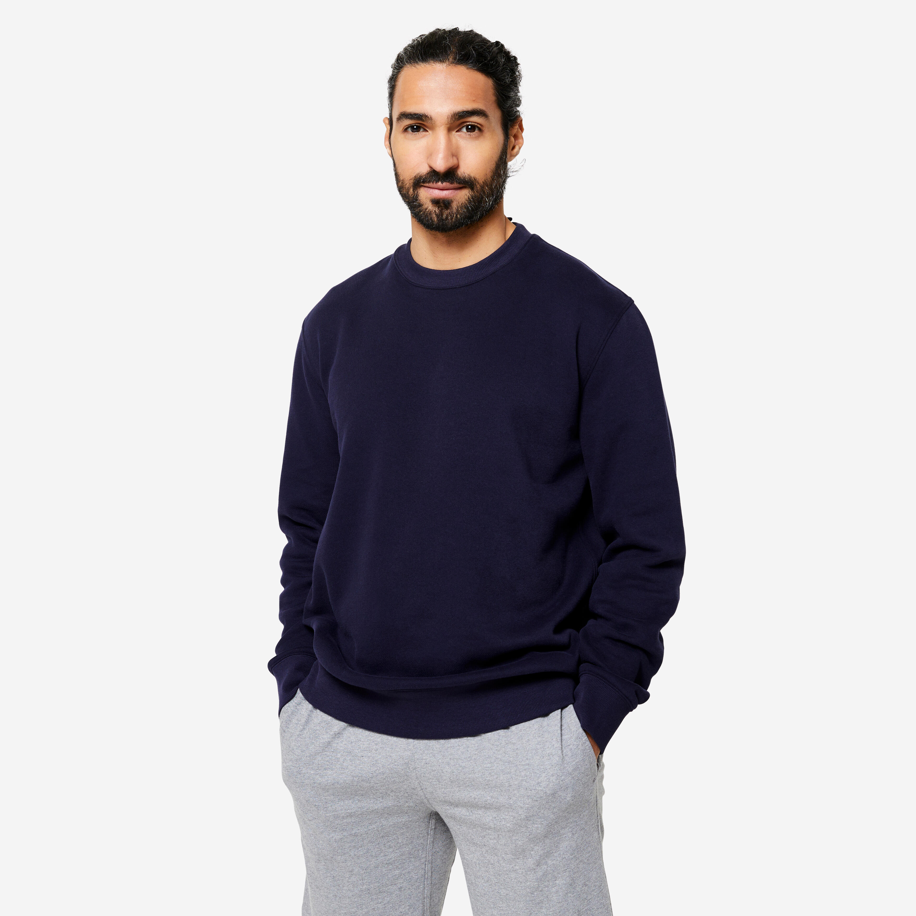 Sweatshirt Herren warm – dunkelblau