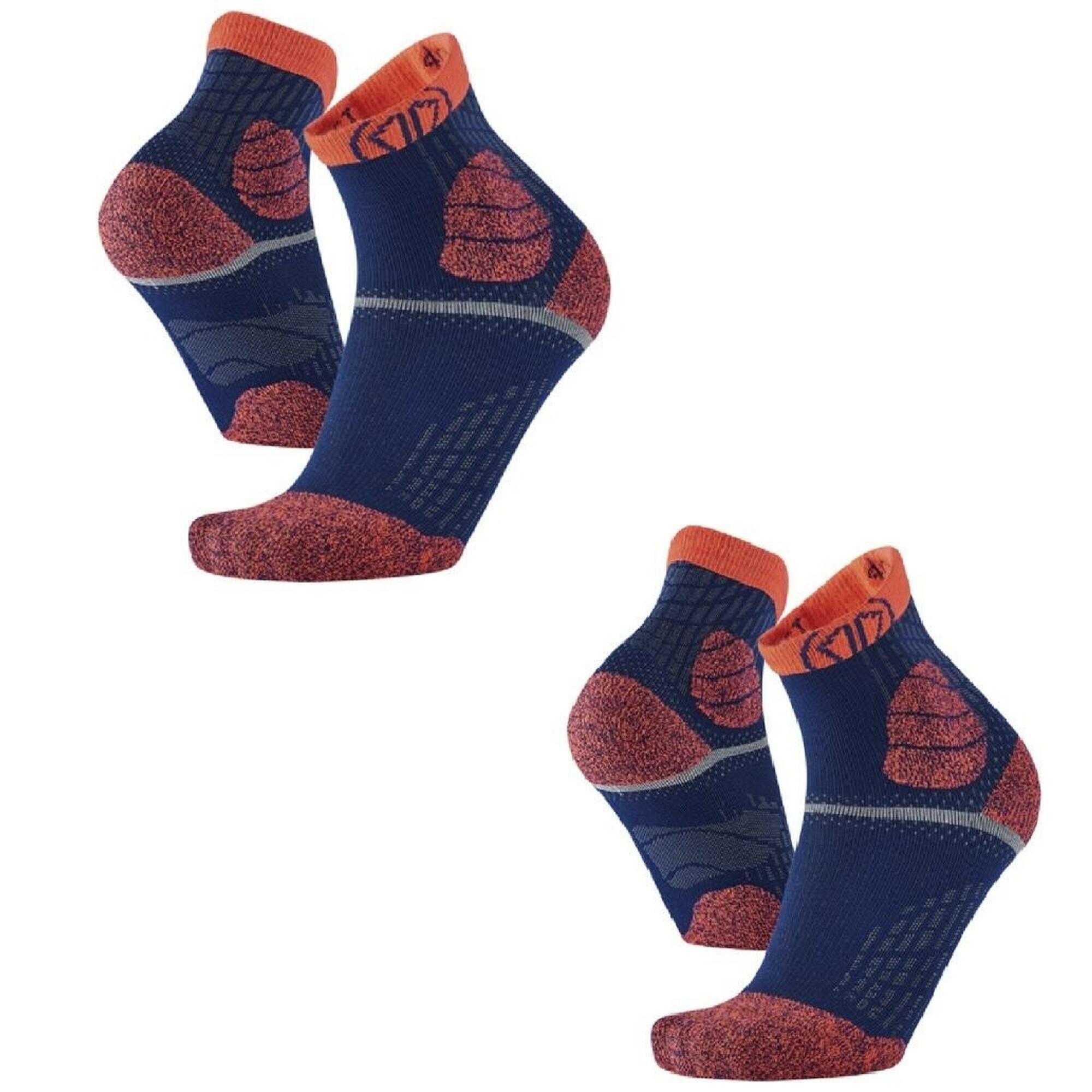 Trailrunning-Socken mit Verstärkungen für Zehen. Satz x 2 Paaren – Trail Protect