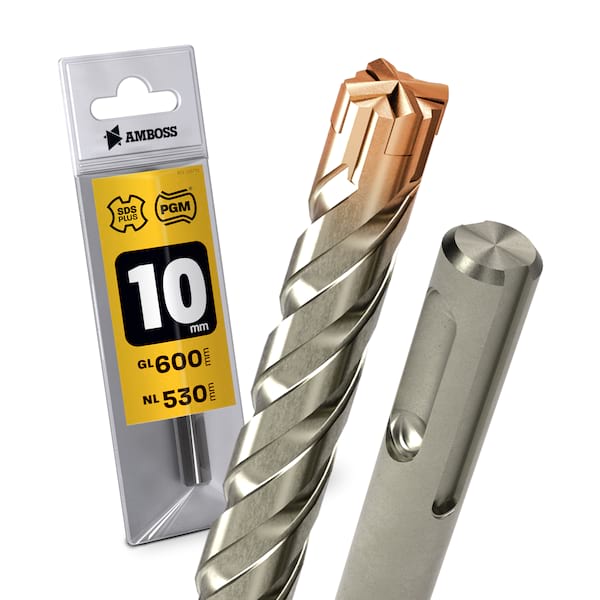 1x Bohrer SDS Plus Schaft – Ø:10 mm – GL: 600 mm