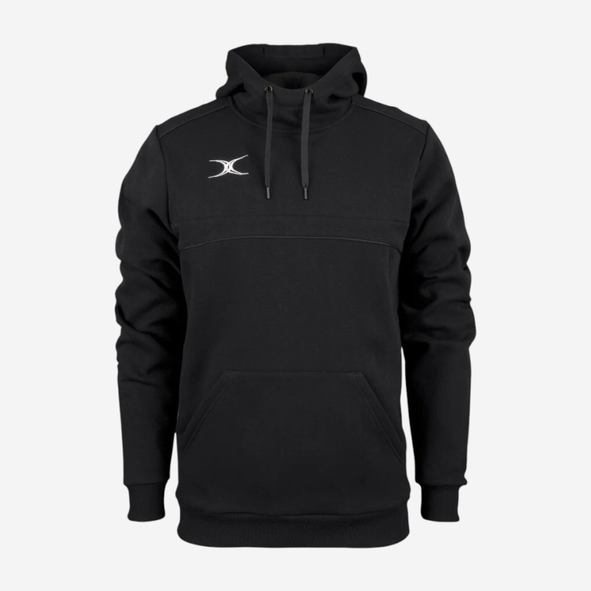 Damen/Herren Rugby Hoodie – Photon schwarz