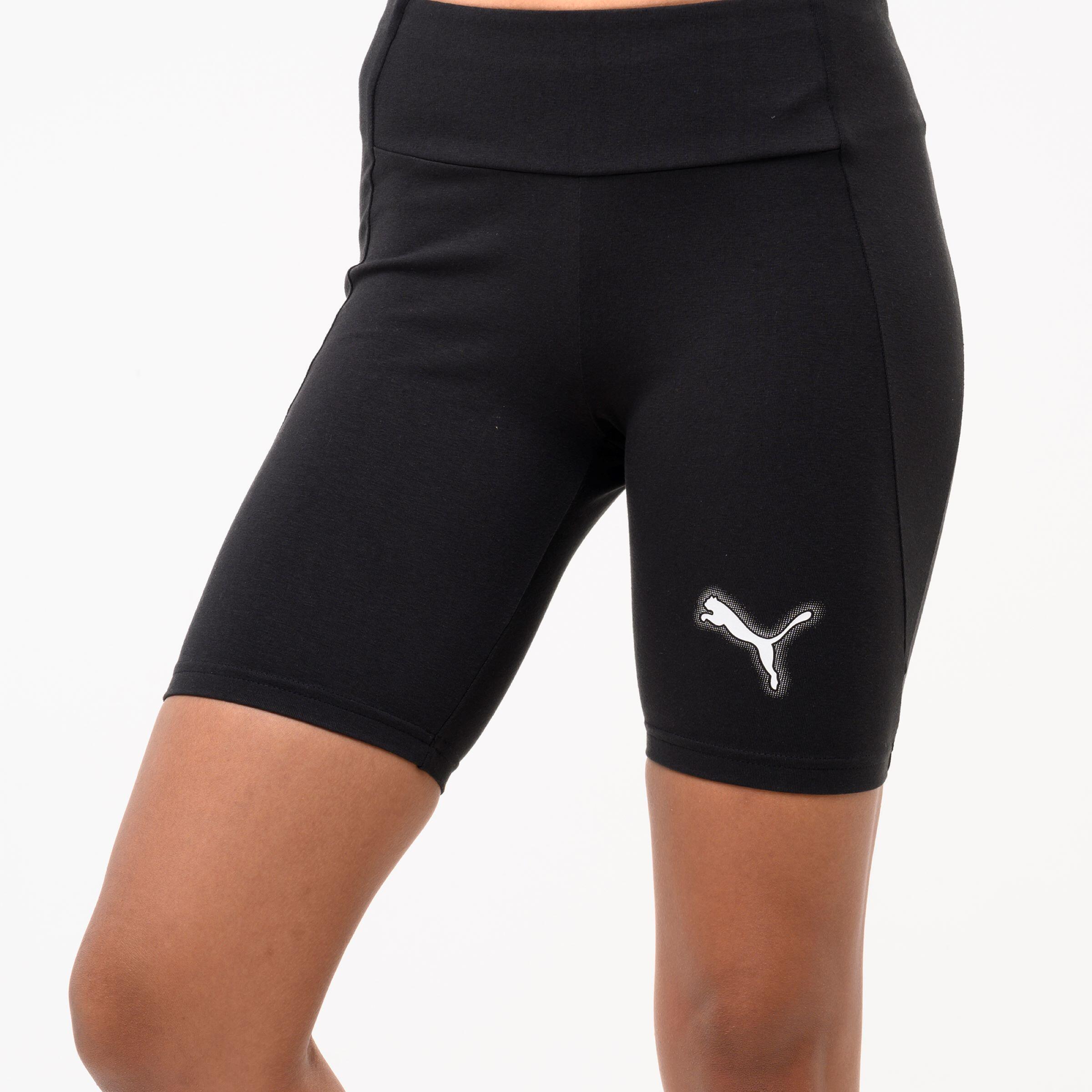 Shorts Radlerhose Damen Baumwolle – schwarz