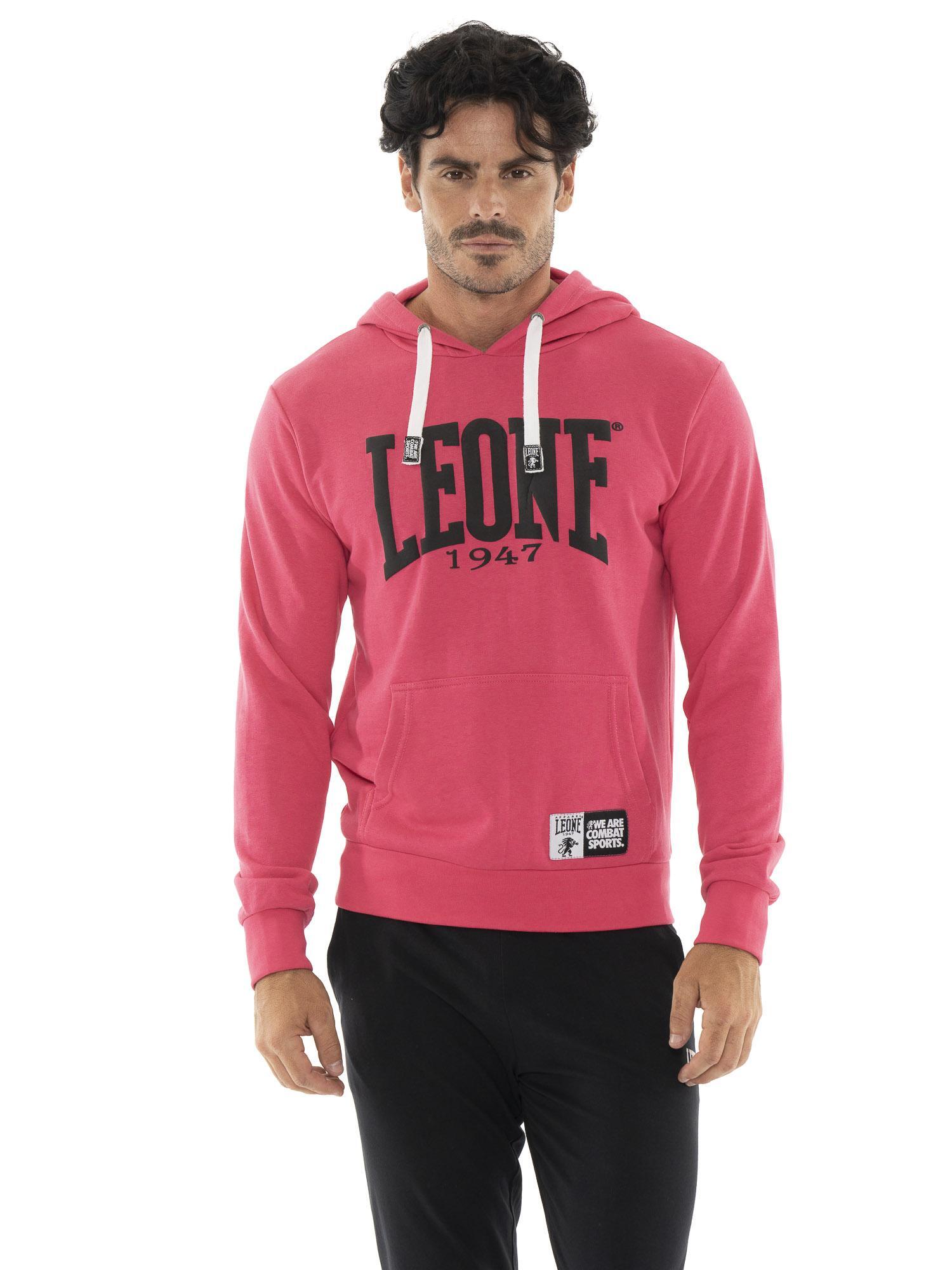 Leone Summer Vibes Herren-Sweatshirt aus nicht gebürsteter Baumwolle mit Kapuze