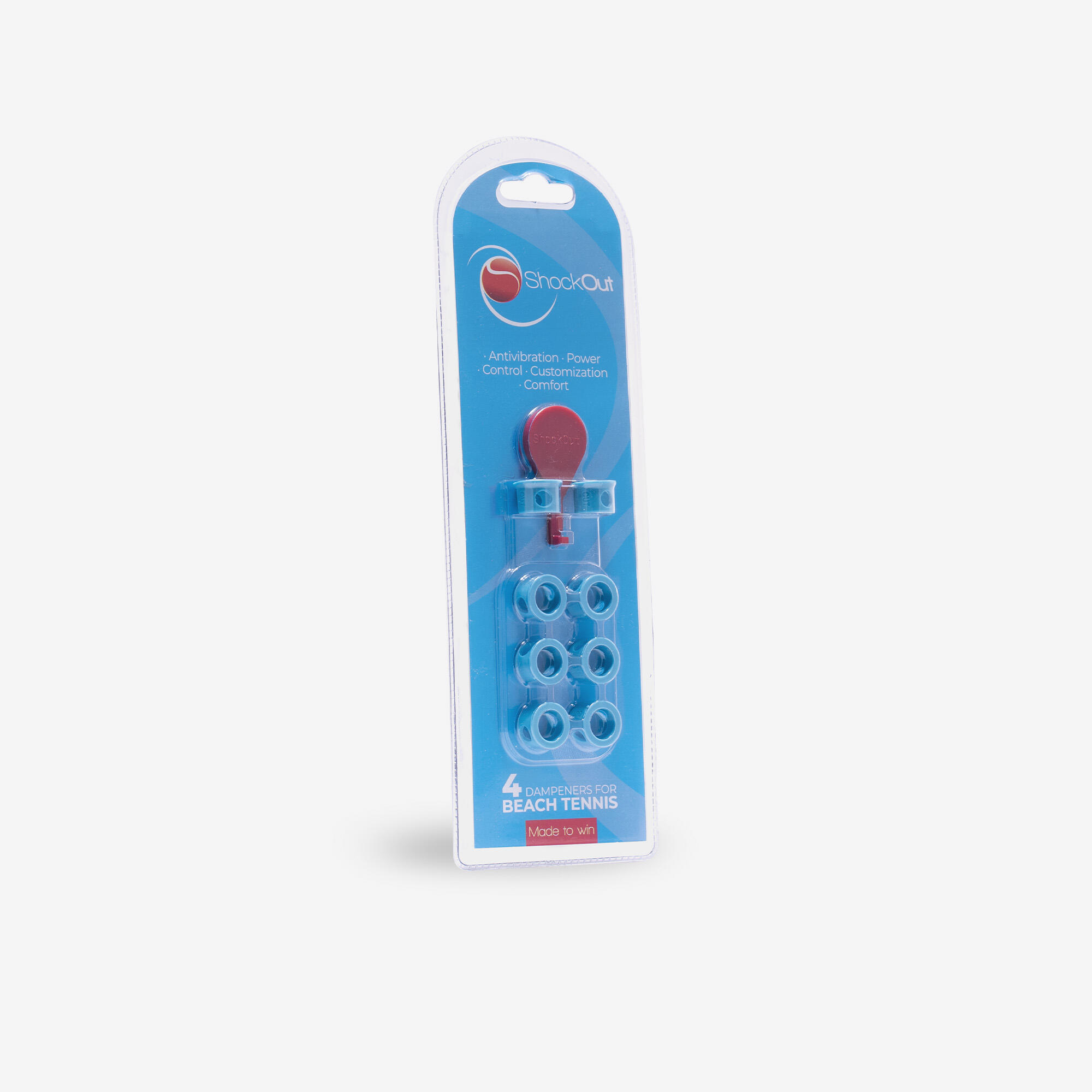Vibrationsdämpfer für Beachtennisschläger – blau
