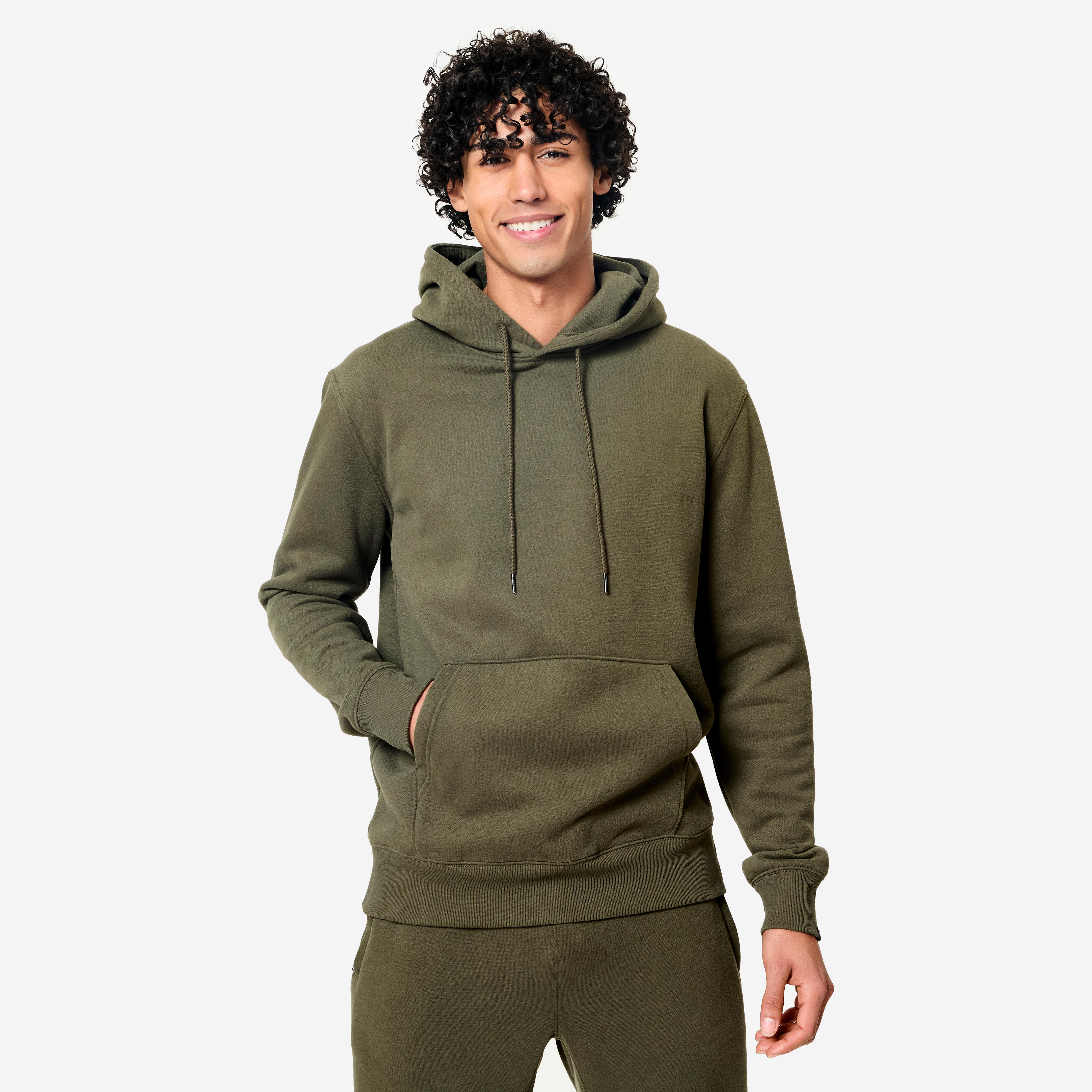 Hoodie Herren Kapuze warm Sweat – khaki