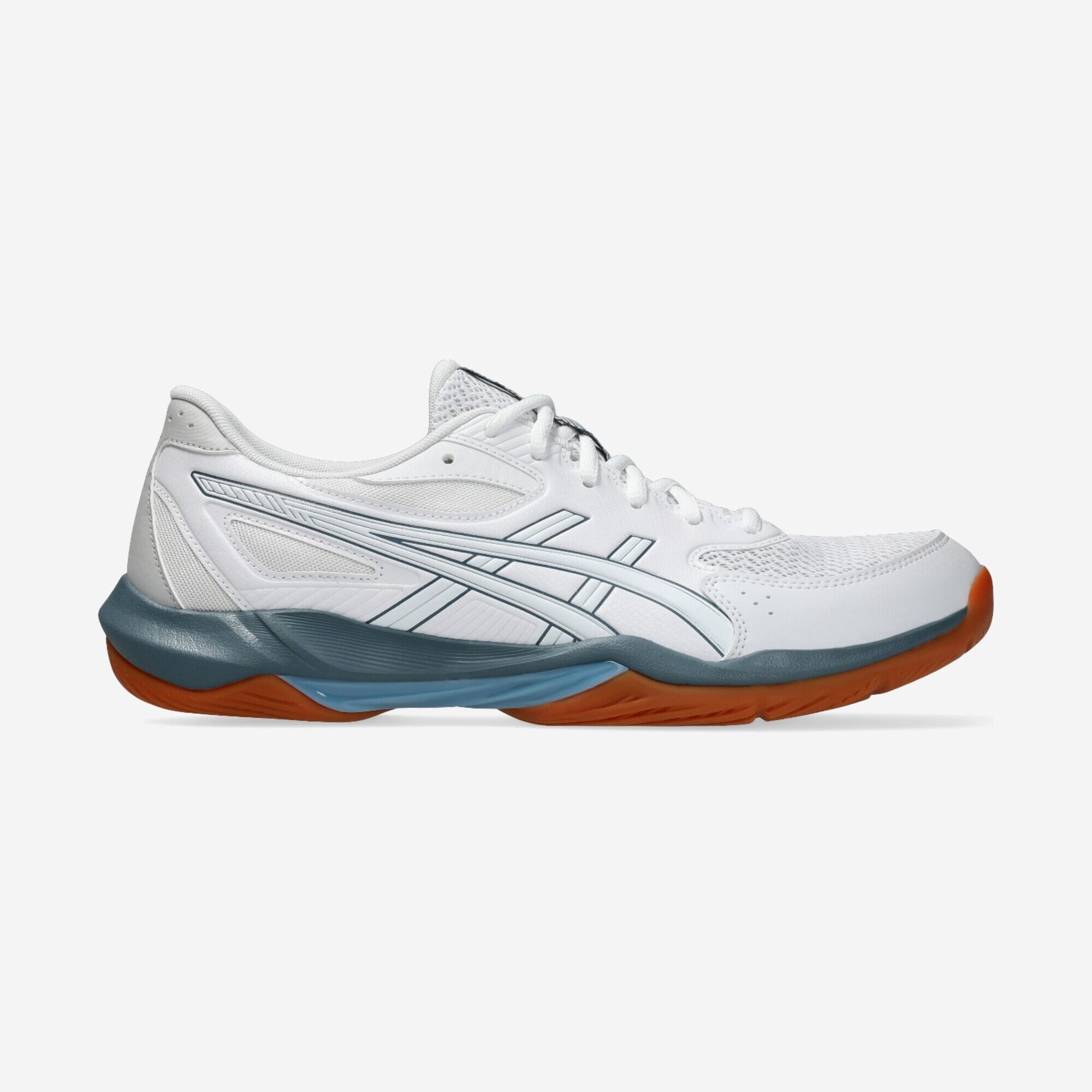 Damen/Herren Volleyballschuhe – ASICS Gel Spike grau/weiß