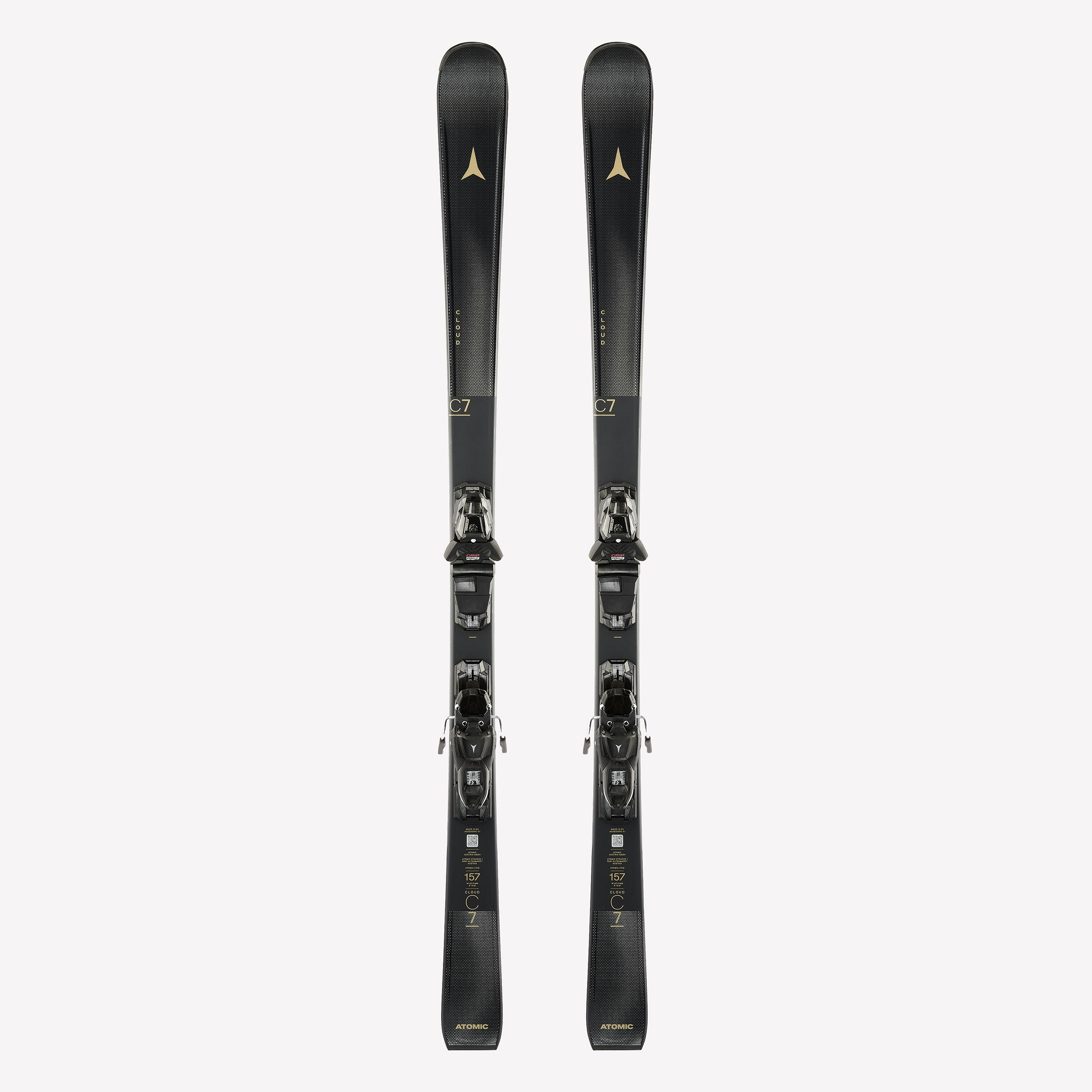 Ski Damen mit Bindung Piste – Cloud 7 Atomic schwarz/gold