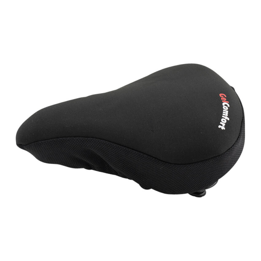 Fahrradsattelbezug Comfort mit Gel – Damen/Herren – Schwarz