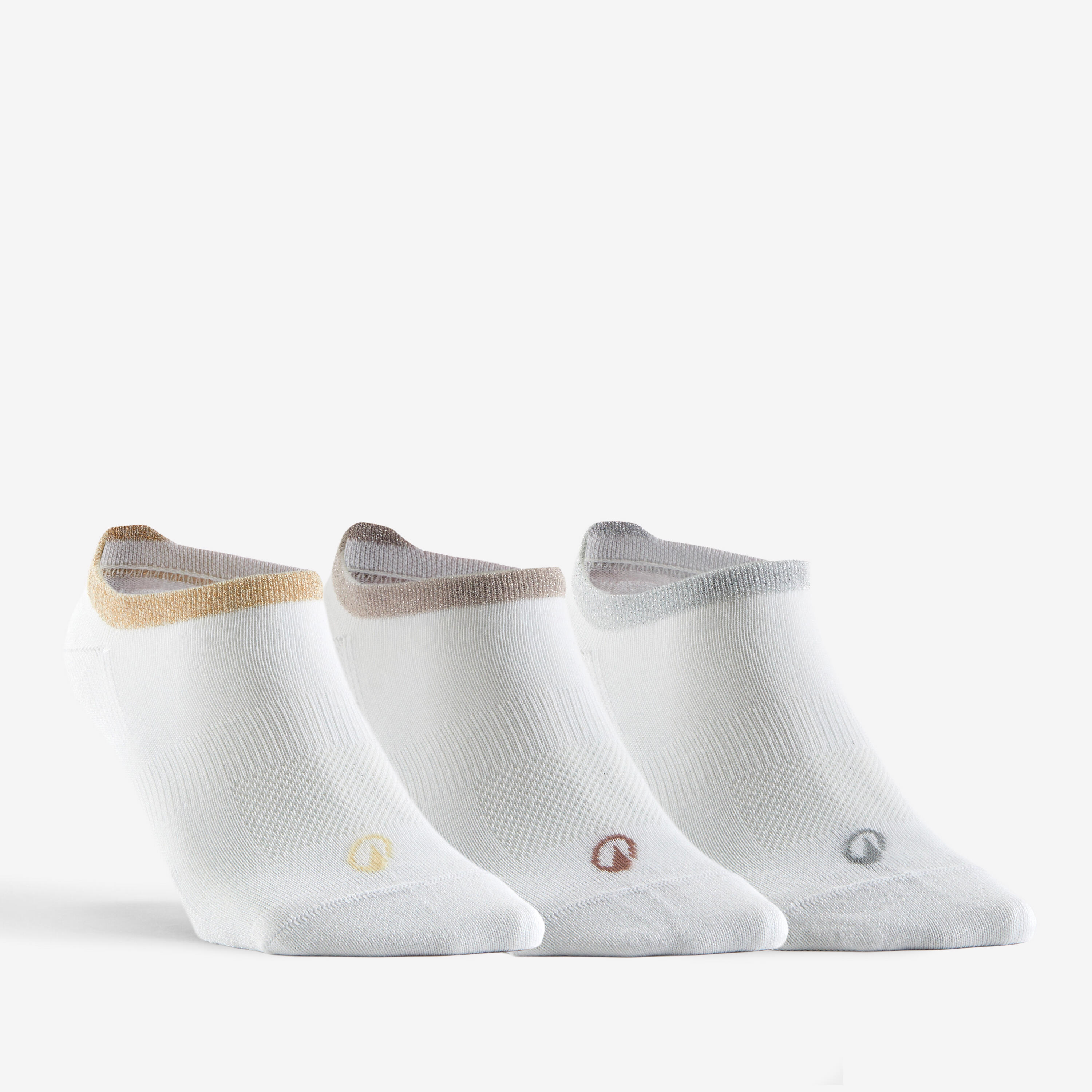 Tennissocken Low 3er Pack – RS160 weiß glänzend