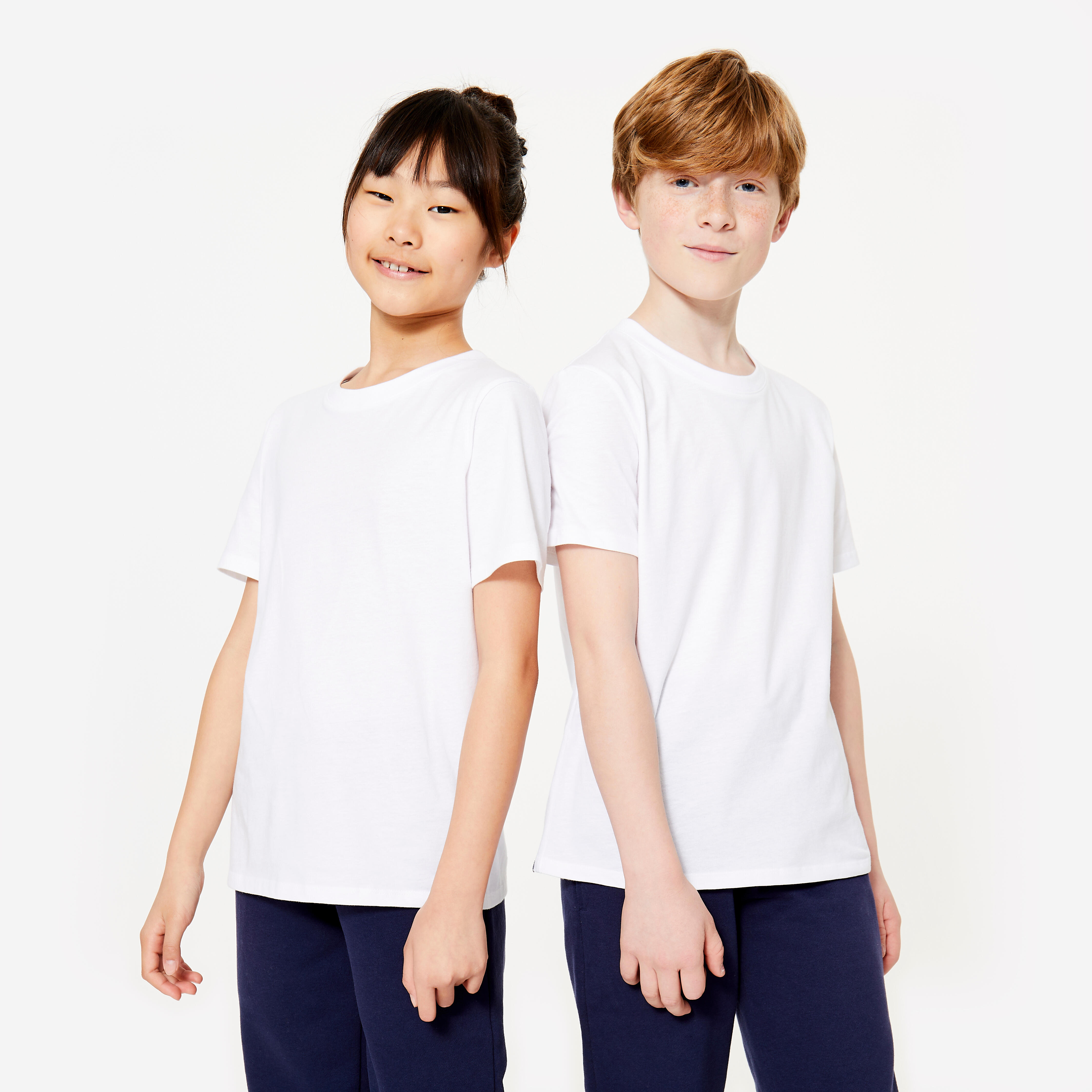 T-Shirt Kinder Baumwolle – weiß