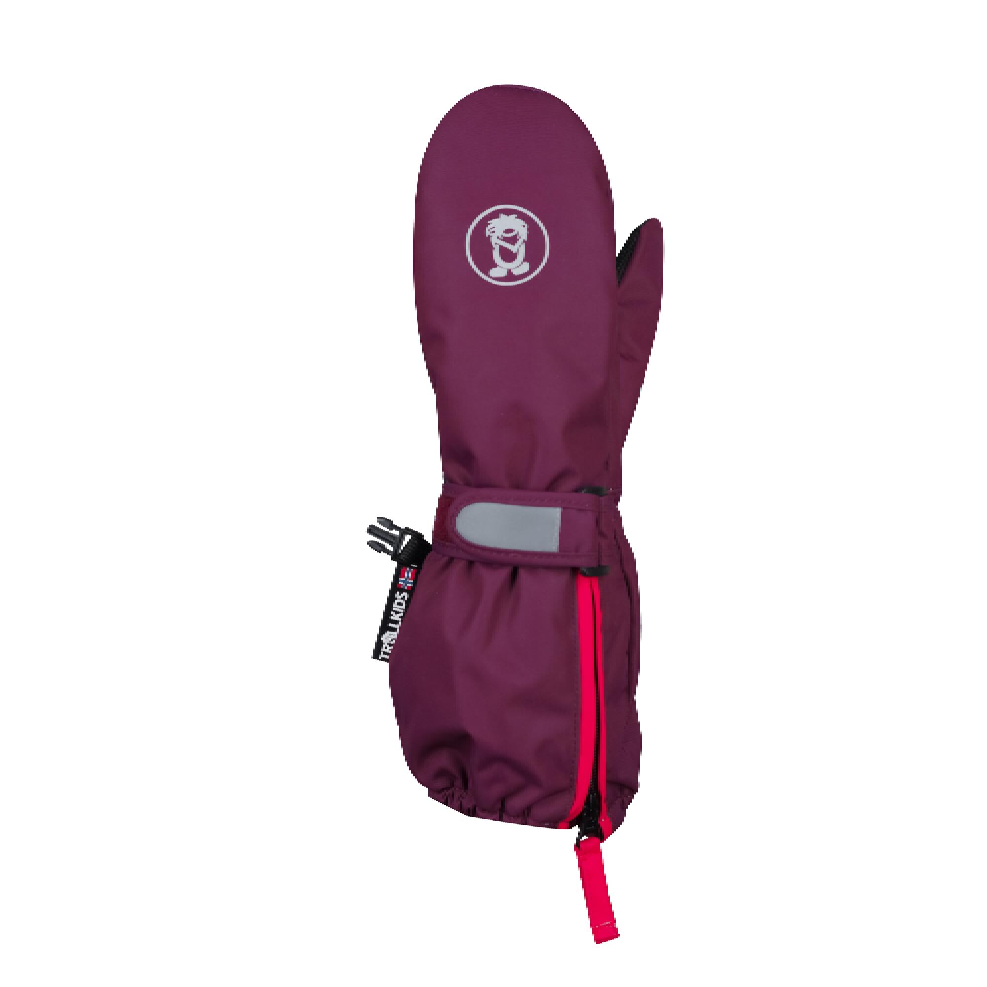 Skifäustling Troll Mitten XT Kids redwood, cherry