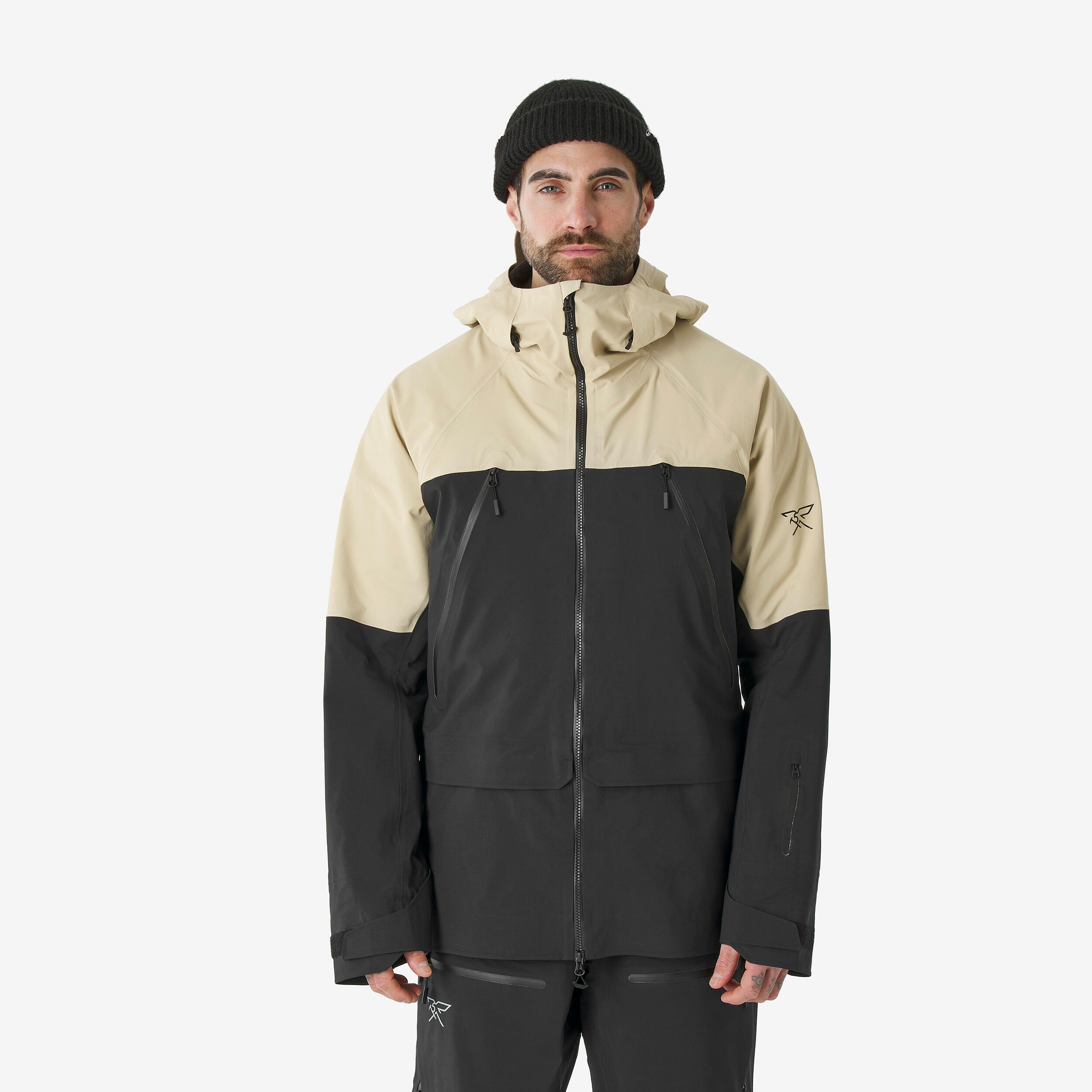 Skijacke Herren wasserdicht Freeride – FR900 beige