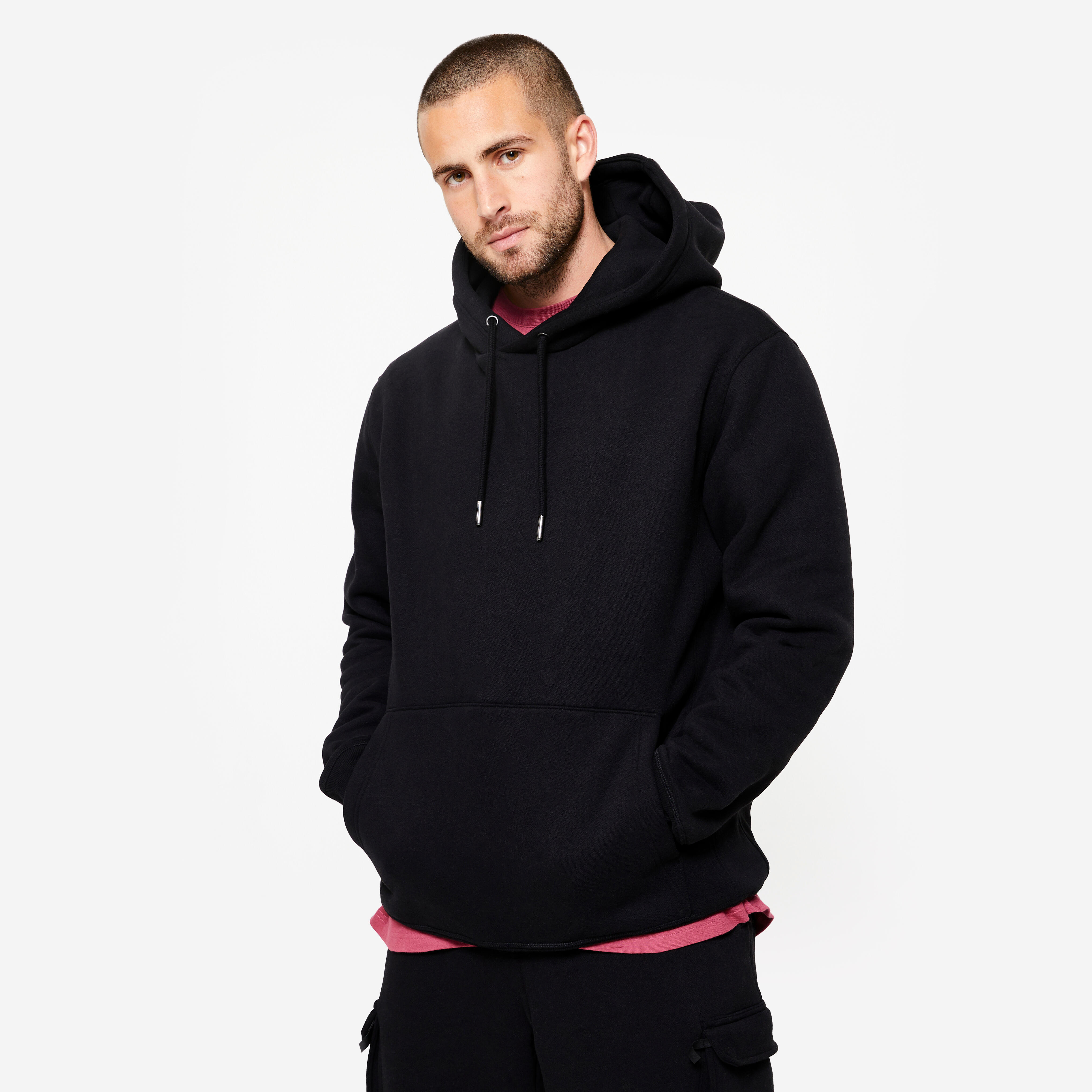 Hoodie Herren – schwarz