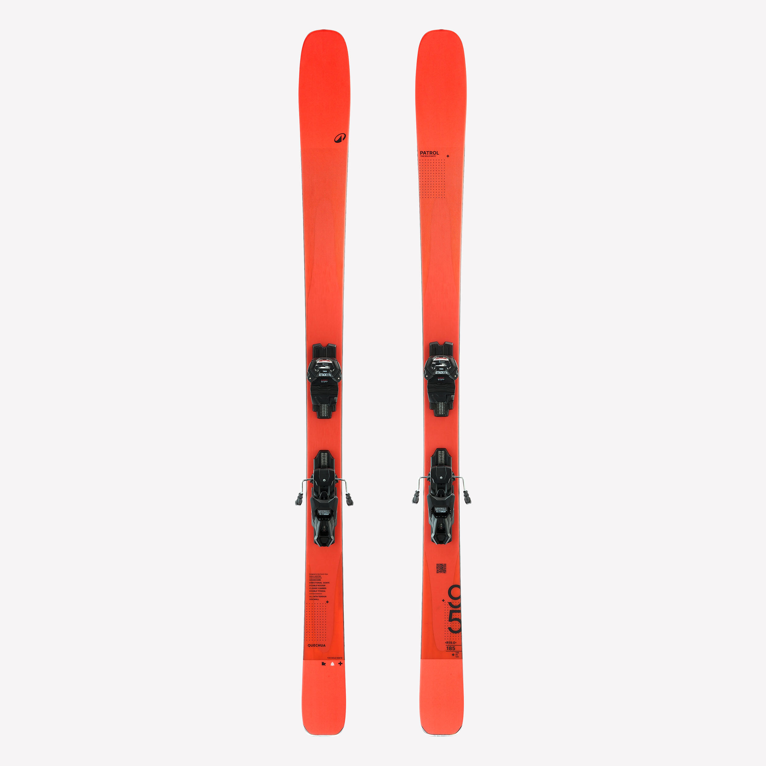Ski mit Bindungen Doppel-Titanal Allmountain – Patrol 95 Ti orange