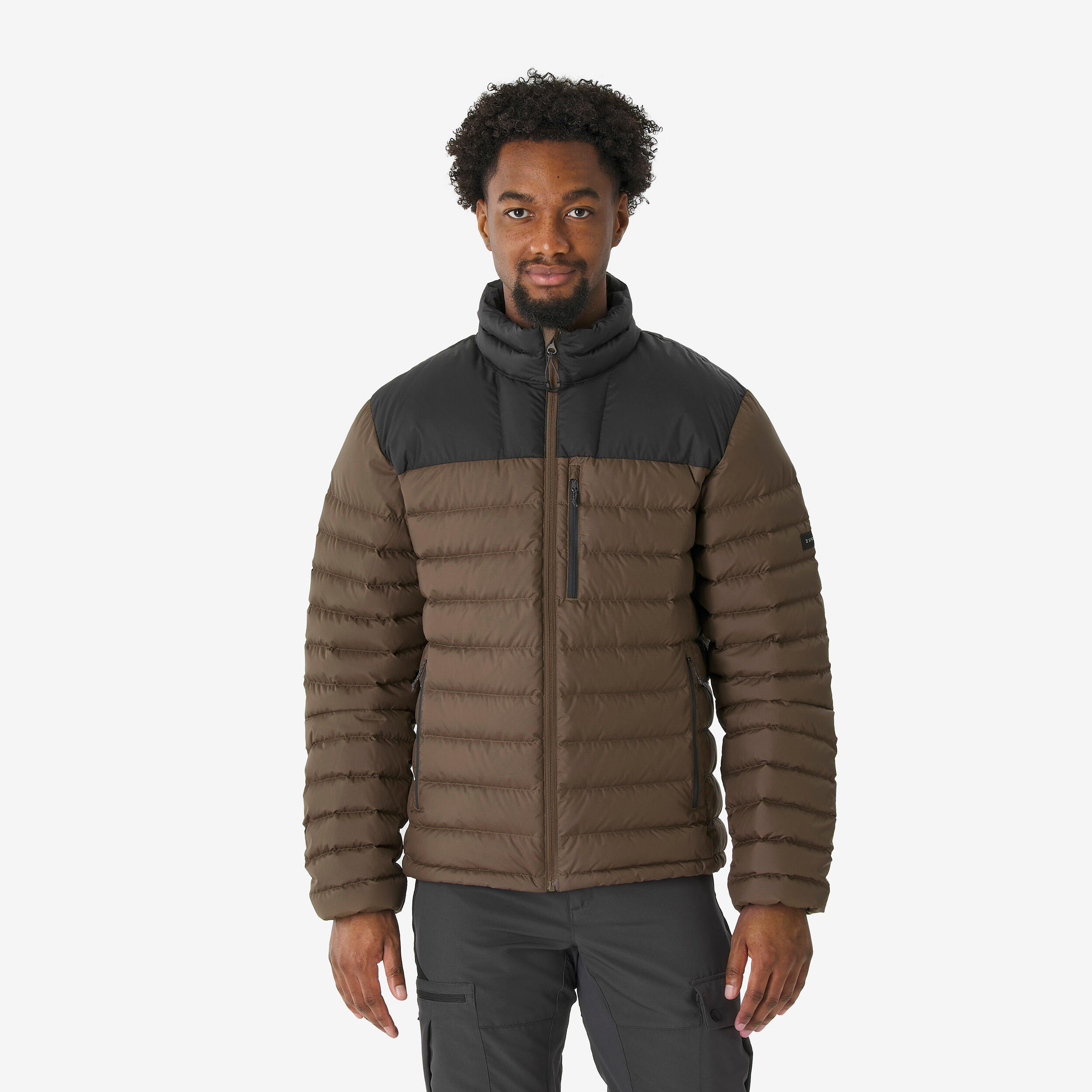 Daunenjacke Herren bis -10 °C Trekking – MT500 braun