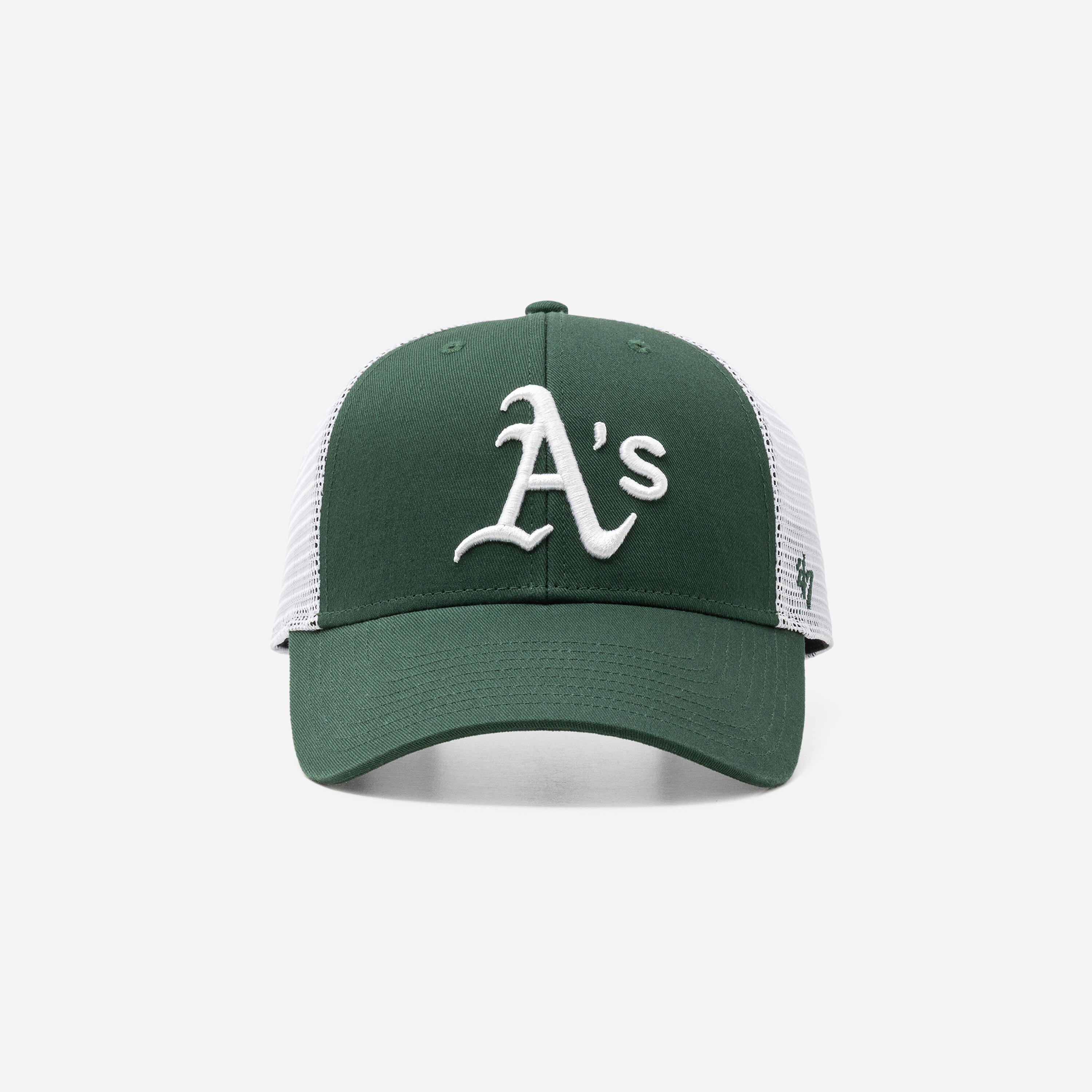 Damen/Herren Baseball Cap mit Druckknopfverschluss – Athletics A’s grün/weiß