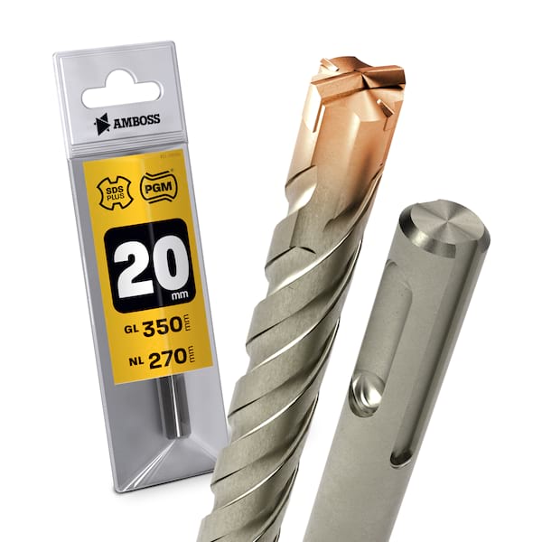 1x Bohrer SDS Plus Schaft – Ø:20 mm – GL: 350 mm