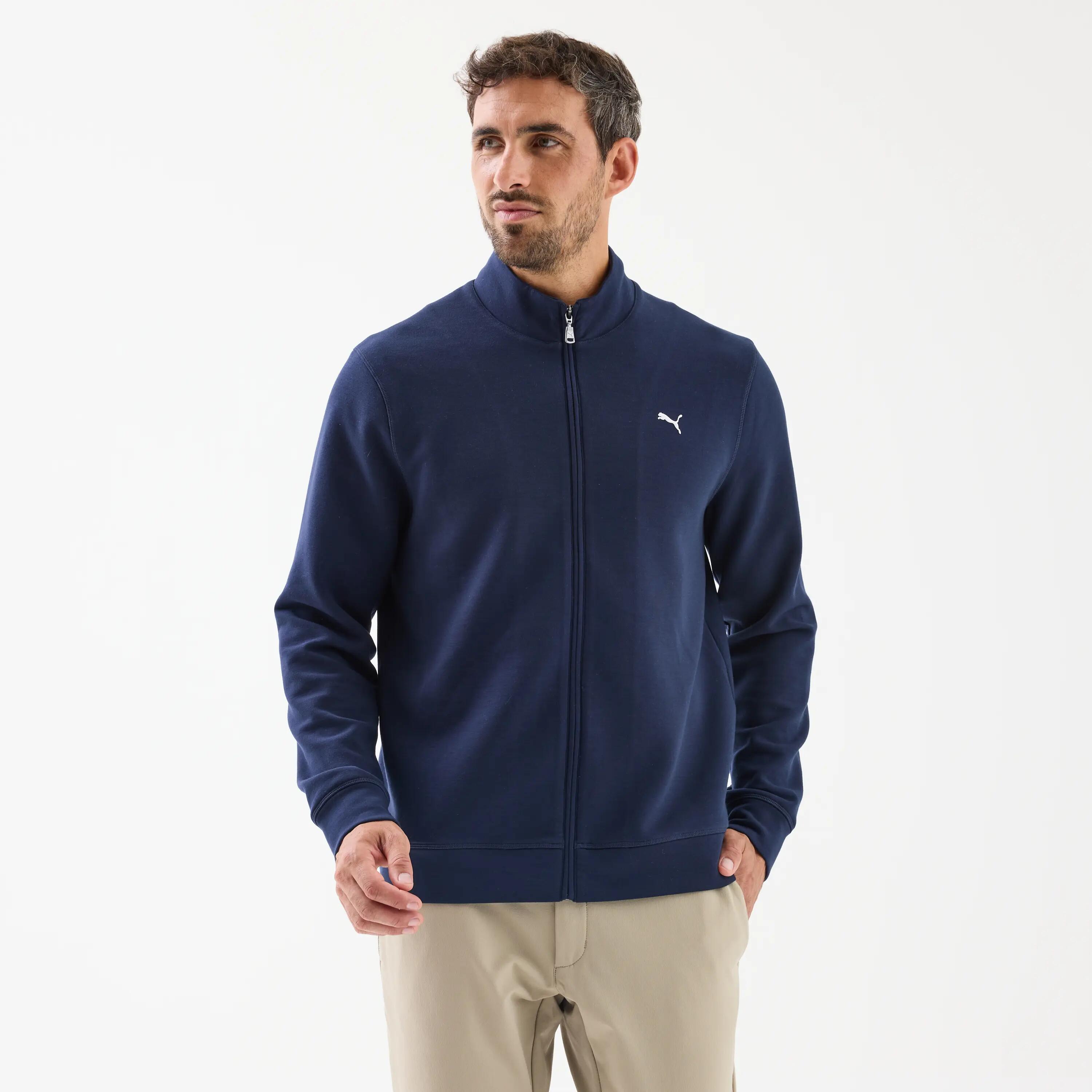 Herren Golf Fleecejacke winddicht – Cloudspun marineblau