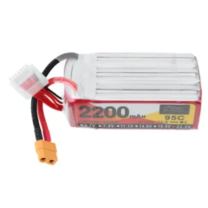 ZOP POWER 22.2V 2200mAh 95C 6S LiPo-Akku mit XT60-Stecker für RC-Drohne