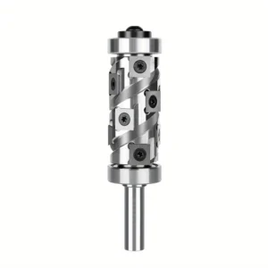 Fräser mit oberem und unterem Lager,1/2 Zoll Schaft mit 12 Hartmetall-Einsätzen,Holzverarbeitungsschablonen,industrielle
