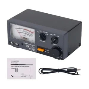 NISSEI RS-101 SWR-Leistungsmessgerät Frequenzbereich 1,8-60 MHz 0-3KW Einstellbare Leistung LED-Hintergrundbeleuchtung S