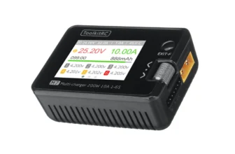ToolkitRC M7 200W 10A DC Balancer-Entlader für 1-6S Lipo Akku mit Spannungsservo-Checker, ESC-Tester, Empfänger-Signalte