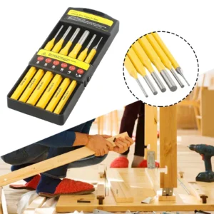 6-teiliges Rollstift-Stempelset,schnelles Entfernen von Stiften 1/8 3/16 1/4 5/16 5/32 1/16 Zoll für Jagd,Holzarbeiten,P