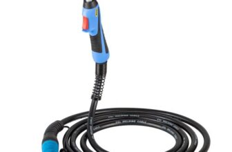 VEVOR Schweißpistole Mig 4,6 m Fackel Ersatz Flexibles Kabel 250 A Arbeitszyklus 60% für Elektroschweißer intensive Nutzung Schweißen Industrieumgebungen harte Konstruktion