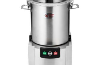 VEVOR Küchenmaschine Gemüsezerkleinerer 18 L Küchenmaschine aus lebensmittelechtem Edelstahl mit S-förmiger Klinge und Schaber, multifunktional zum Zerkleinern von Gemüse Obst Getreide Nüssen
