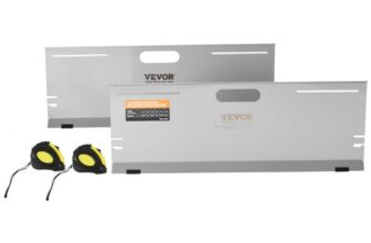 VEVOR Achsmessgerät, 2er-Pack Achsmessplatten, Edelstahl-Spurwinkelmessplatte, 4 Ausrichtstangen & Magnetische Schlitze, inkl. Messbänder & Umrechnungstabelle