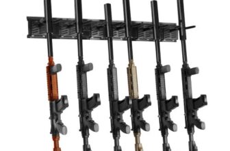 VEVOR Waffenregal zur Waffenaufbewahrung, 6 Gewehre Gewehrhalter Waffentresor-Zubehör für Gewehre & Schrotflinten, Waffenhalter im Waffenschrank, Schrotflinten-Gewehrauflage 81,6 kg Gewichtskapazität