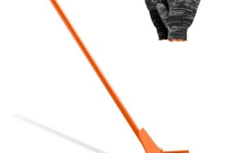 VEVOR Palettenbrecher 1120 mm, Palettenheber 907 kg, Paletten-Buster mit neigbaren Paletten, Handschuhen & Nagelzieher für Aufhebeln von Bodenbelägen, Rahmen, Dächern, Abdeckung & Gipskartonplatten