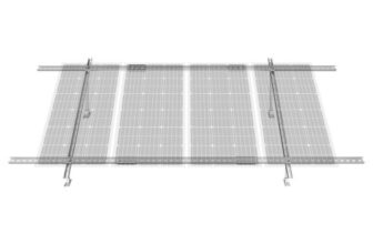 VEVOR Solarmodul Halterungen, 30°-60° verstellbare Solarmodulhalterungen für 1-4 Solarmodule, Montage-Set für Solarmodule, Befestigungssystem für Bauernhöfe, Wohnmobile, Boote, Off-Grid-System