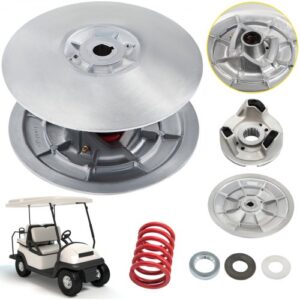 VEVOR Golf Cart Sekundär Angetriebene Power-Kupplungs-Set, Metalloberflächen-Antriebskupplung, 1985-2007 angetriebenes Kupplungs-Set, kompatibel mit Yamaha Low End G2-G28 Golf Cart (mit Feder)